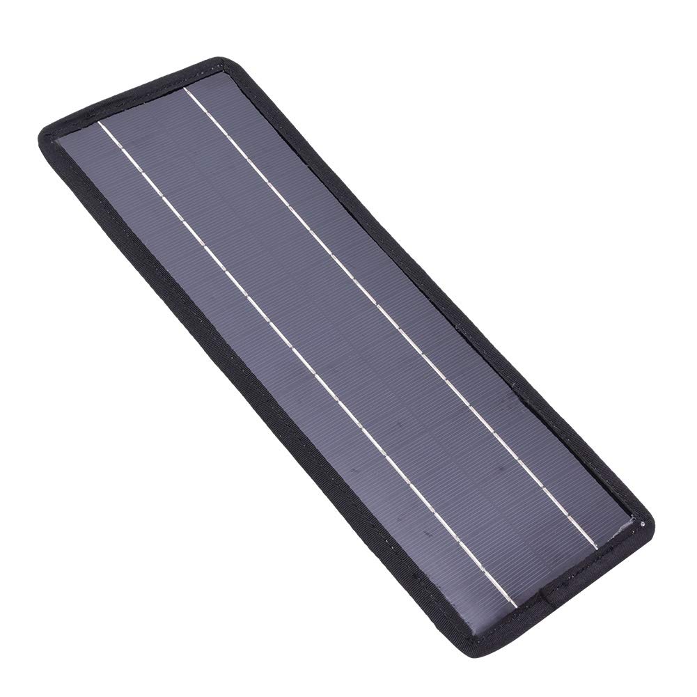 High Efficiency 12V to 5V Solar Battery Charger with Storage - Portable Power Bank for Outdoor Camping, Hiking, RV & Emergency Power Backup