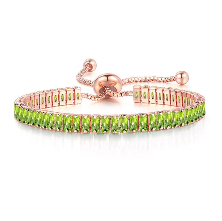 Premium Crystal Tennis Bracelet - Elegant & Sparkling Jewelry for Women | Perfect for Weddings, Parties & Special Occasions