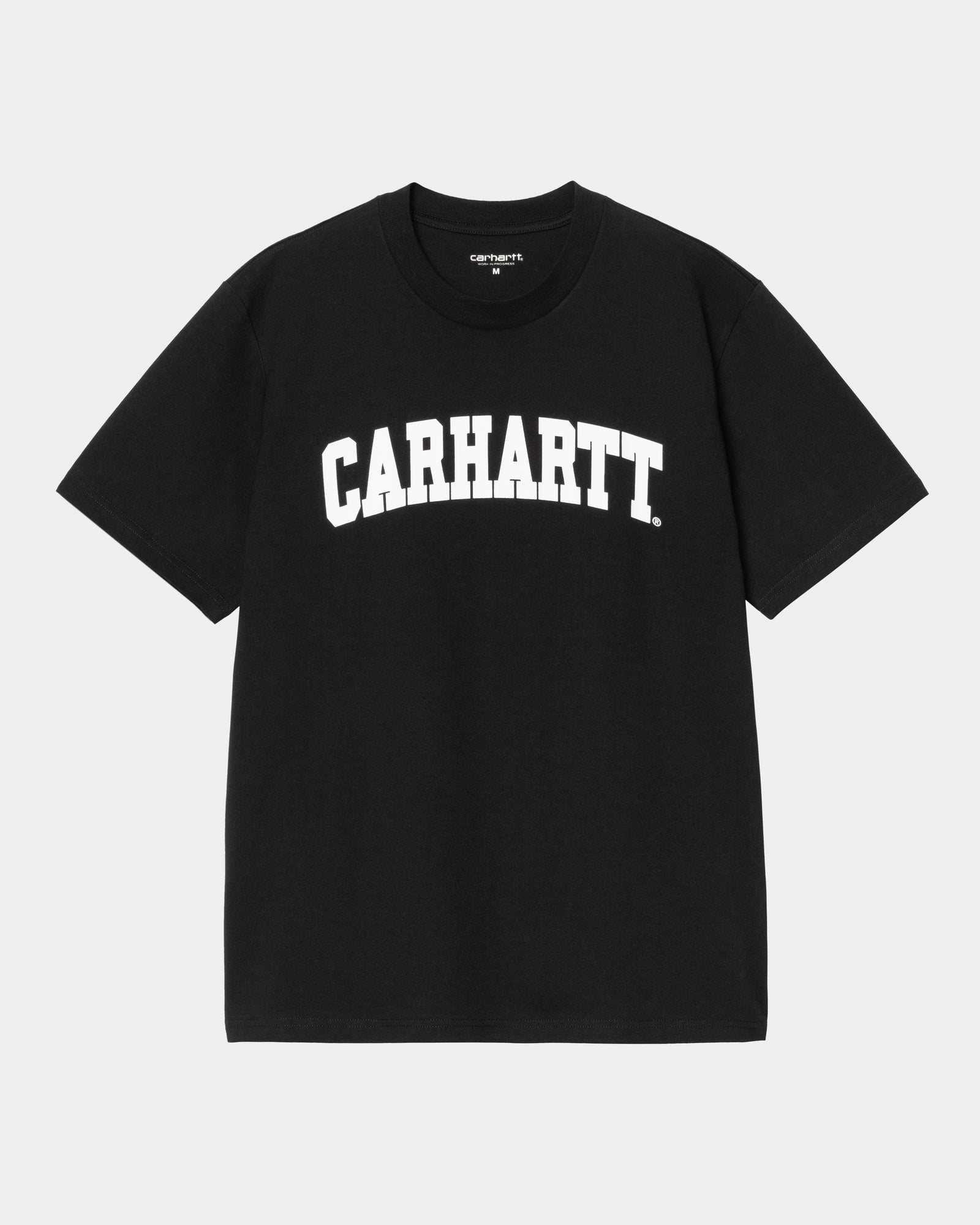 University T-Shirt for Men & Women - Black & White Cotton Crewneck Tee - Perfect for College, Campus, and Casual Wear