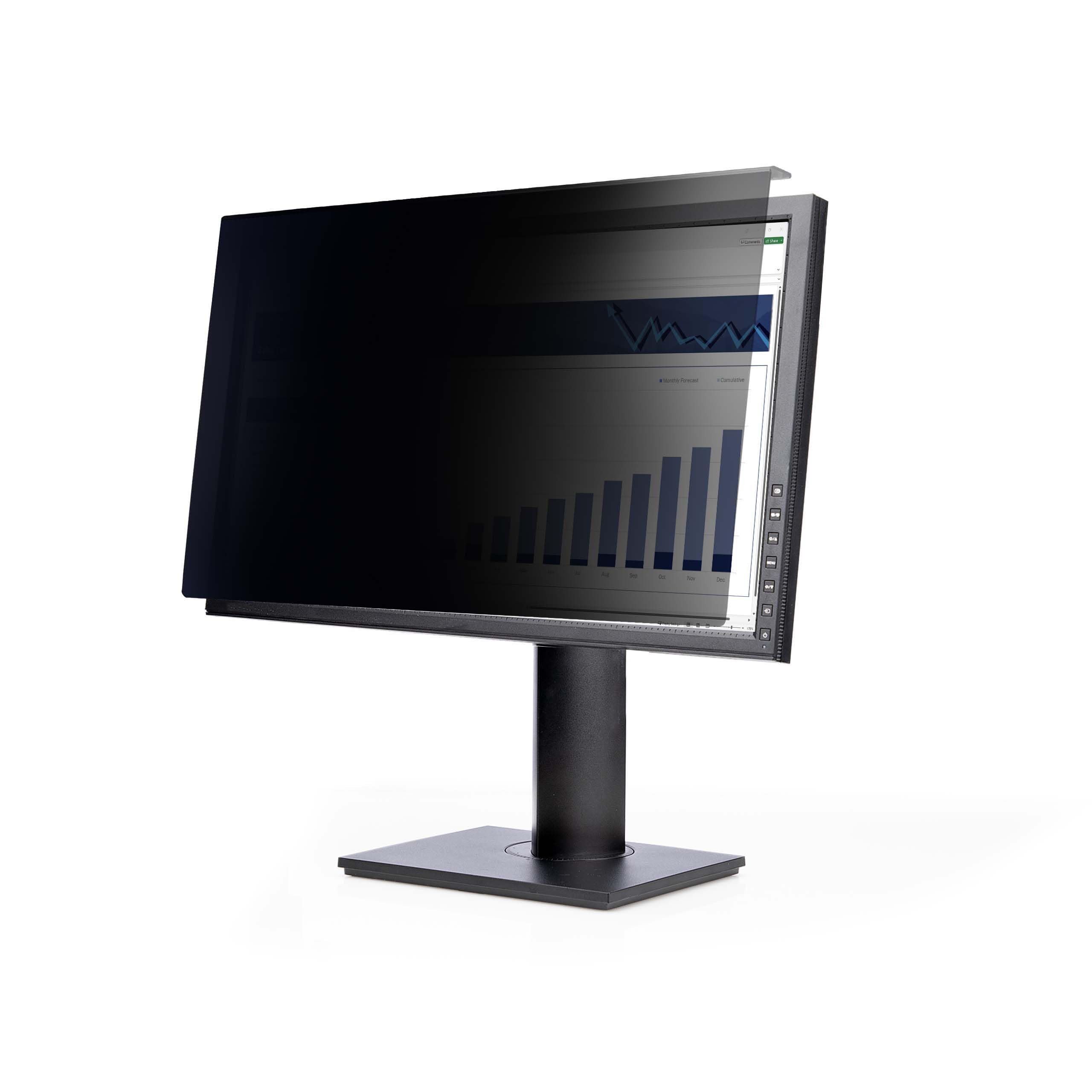 StarTech.com 24-inch 16:10 Computer Monitor Privacy Screen - Anti-Glare Hanging Acrylic Filter & Screen Protector with 30° Adjustable Viewing Angle | Ideal for Office, Banking & Secure Workspaces
