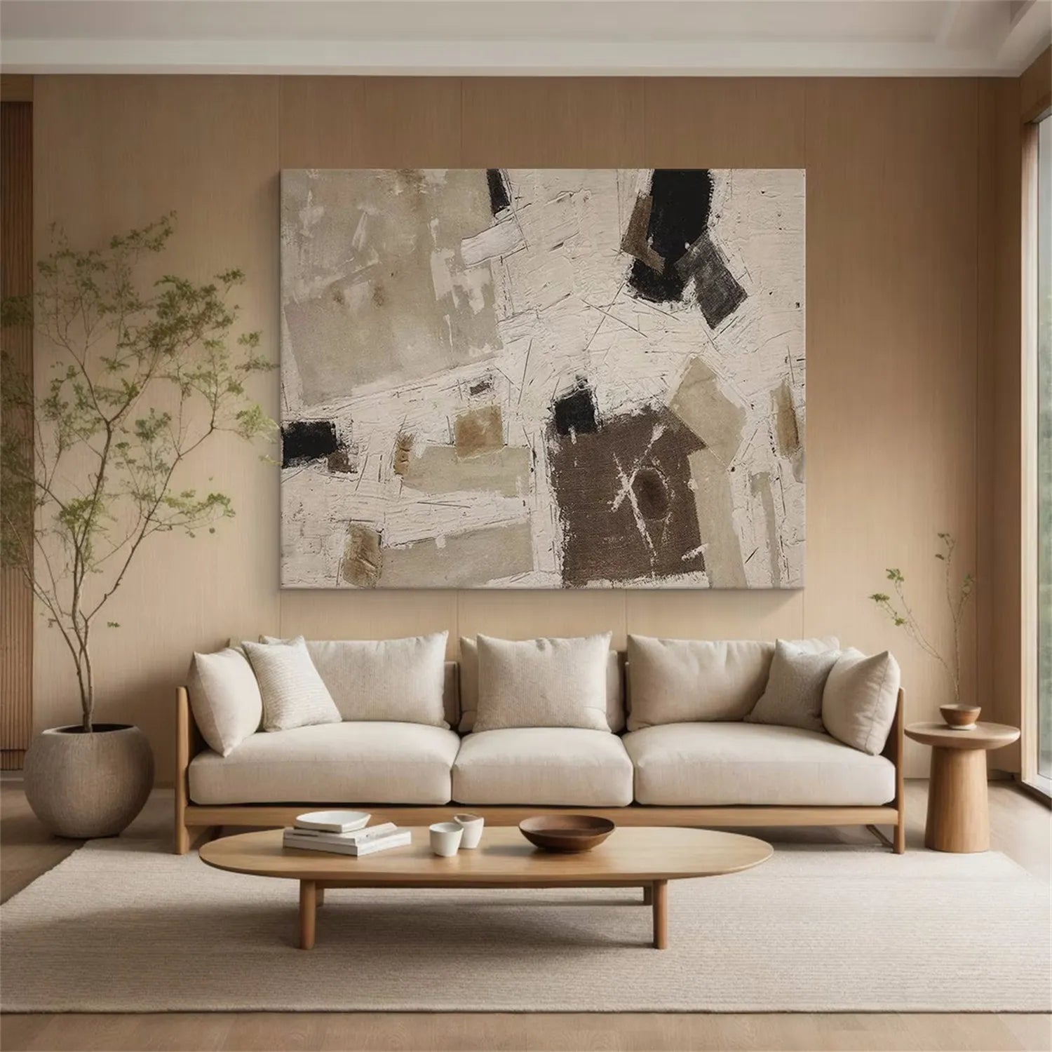Abstract Painting #AB 157 - Modern Wall Art for Home & Office Decor | Large Canvas Artwork for Living Room, Bedroom, or Office Spaces