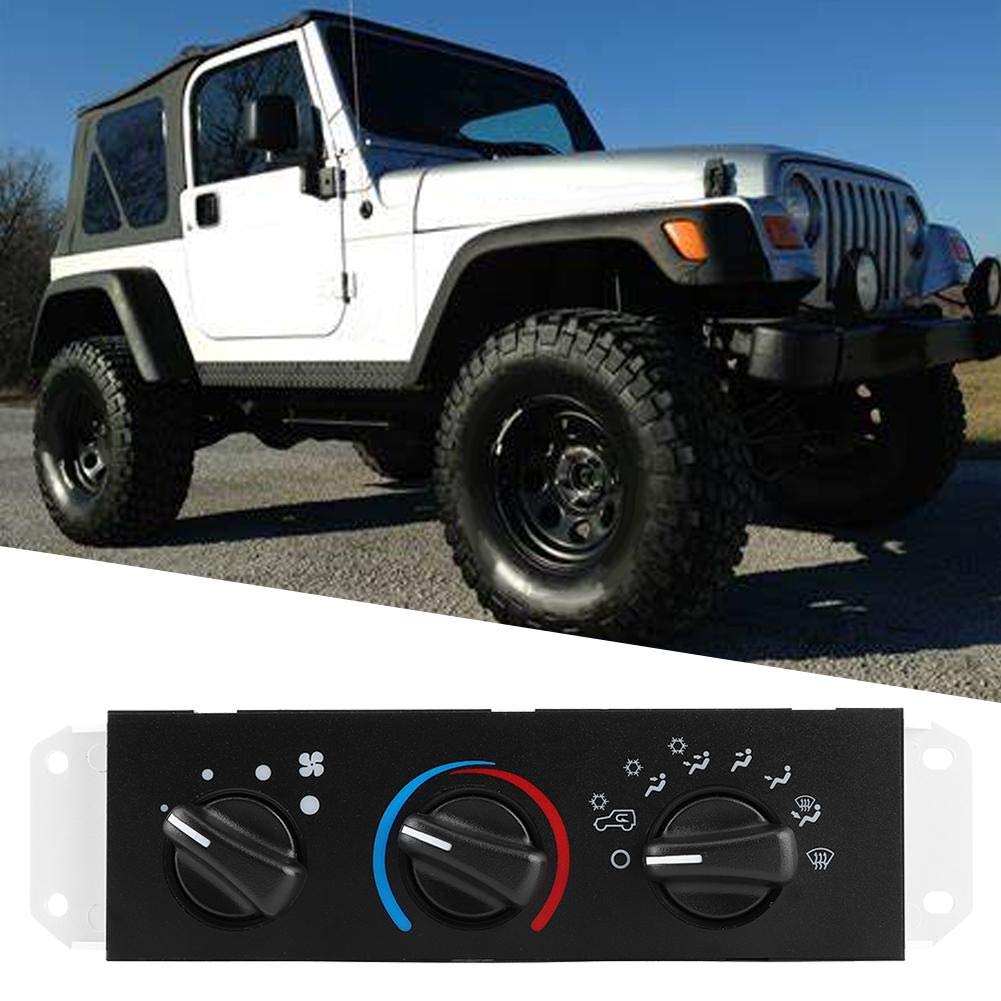 Auto Car A/C Heater Control Panel - HVAC Climate Temperature Control with Blower Motor Switch HS-373 55037473AB | Perfect for Vehicle AC System Repair & Climate Control Replacement