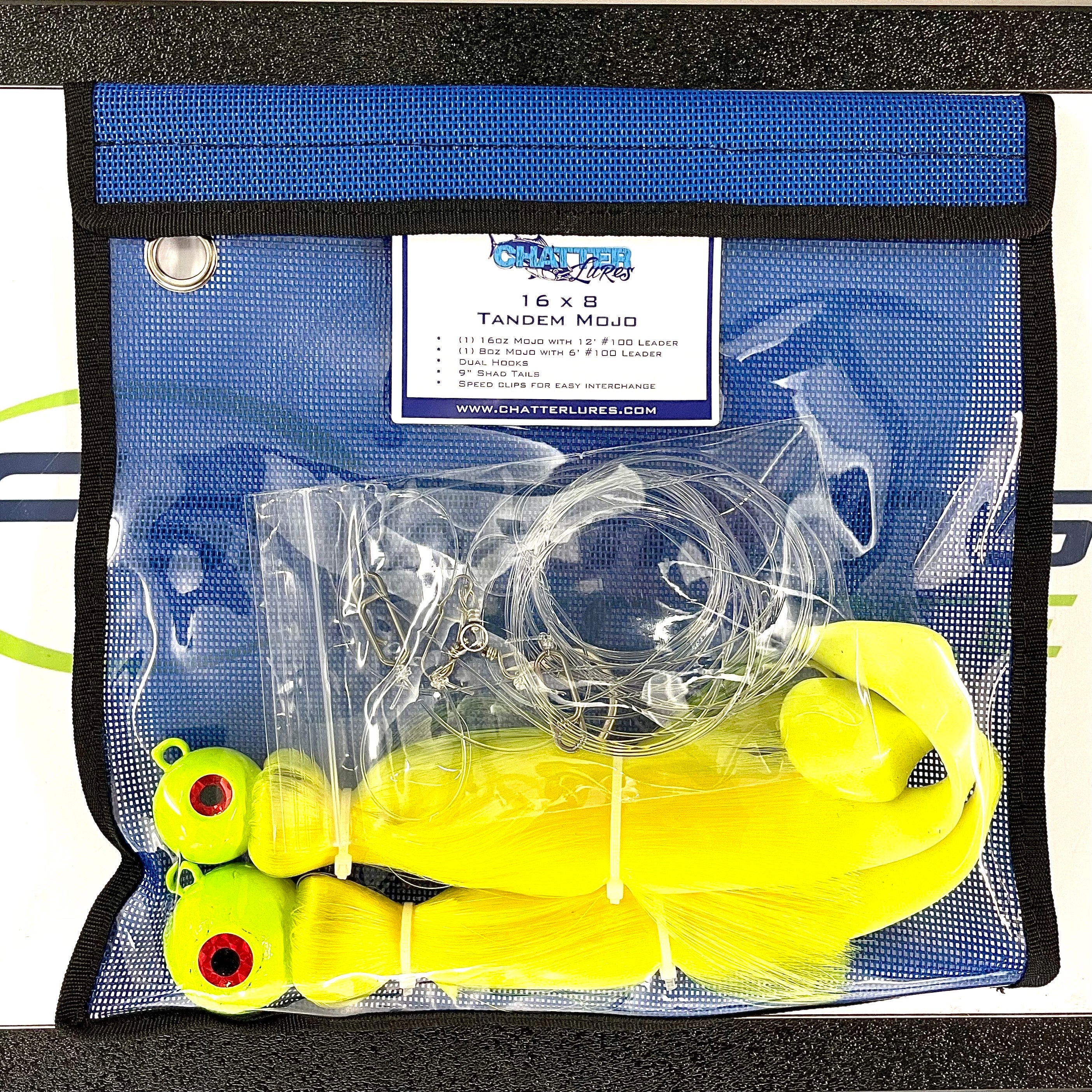 Chatter Lures Tandem Mojos Fishing Lures - Premium Bass Fishing Baits for Freshwater & Saltwater - Perfect for Casting, Trolling, and Jigging