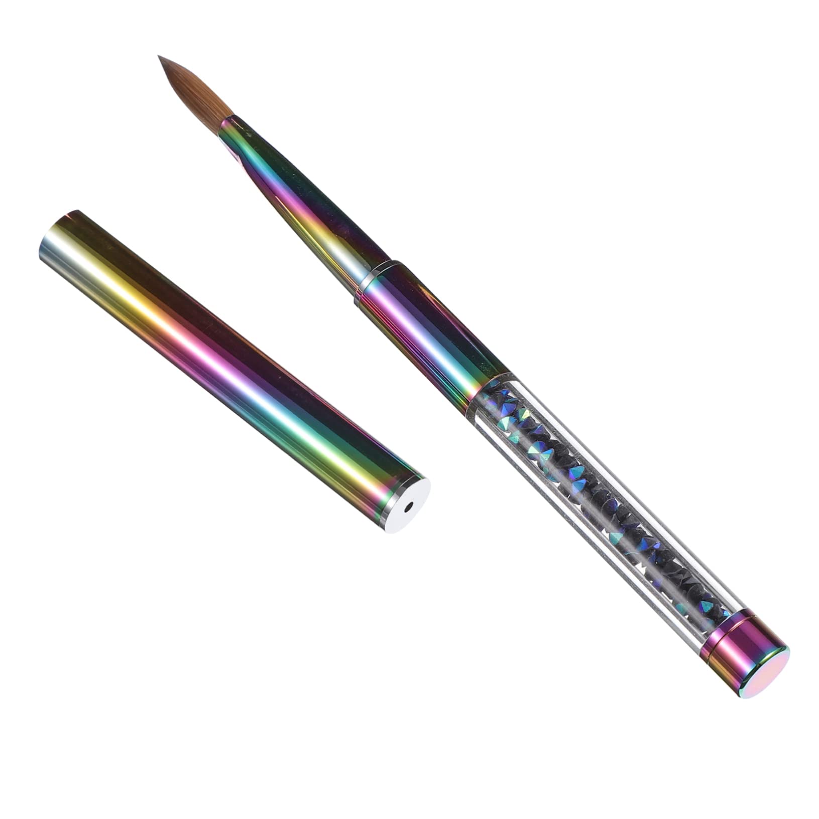 FRCOLOR 1pc Multifunctional Nail Art Pen - Silicone Nail Tools Set with Rhinestone Carving Brush & Point Drill for DIY Manicure | Perfect for Home Salon, Professional Nail Art & Gift for Nail Enthusiasts