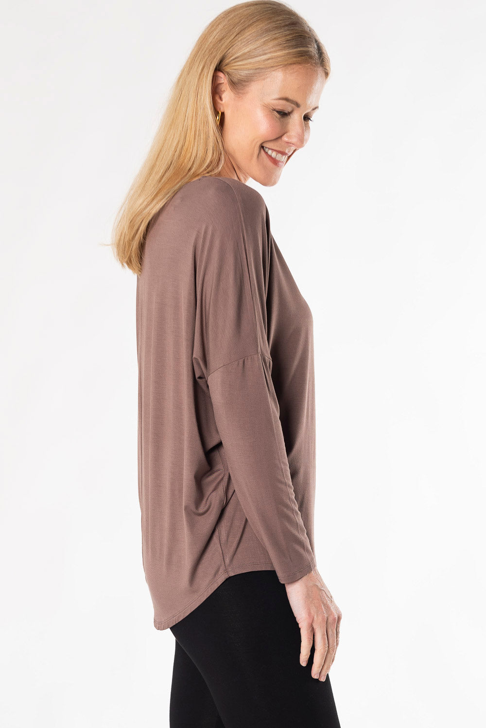 Bridget Dolman Bamboo Top - Soft & Breathable Women's Casual Shirt for Summer | Perfect for Coffee Dates, Brunch & Everyday Wear