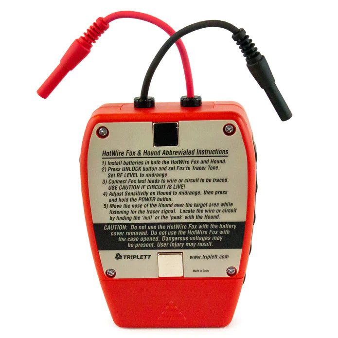 Fox & Hound HotWire(TM) Transmitter for 120/220VAC Power Lines - Underground Wire Locator & Cable Tracer (Model 3382) - Perfect for Electricians, Utility Workers & DIY Home Projects
