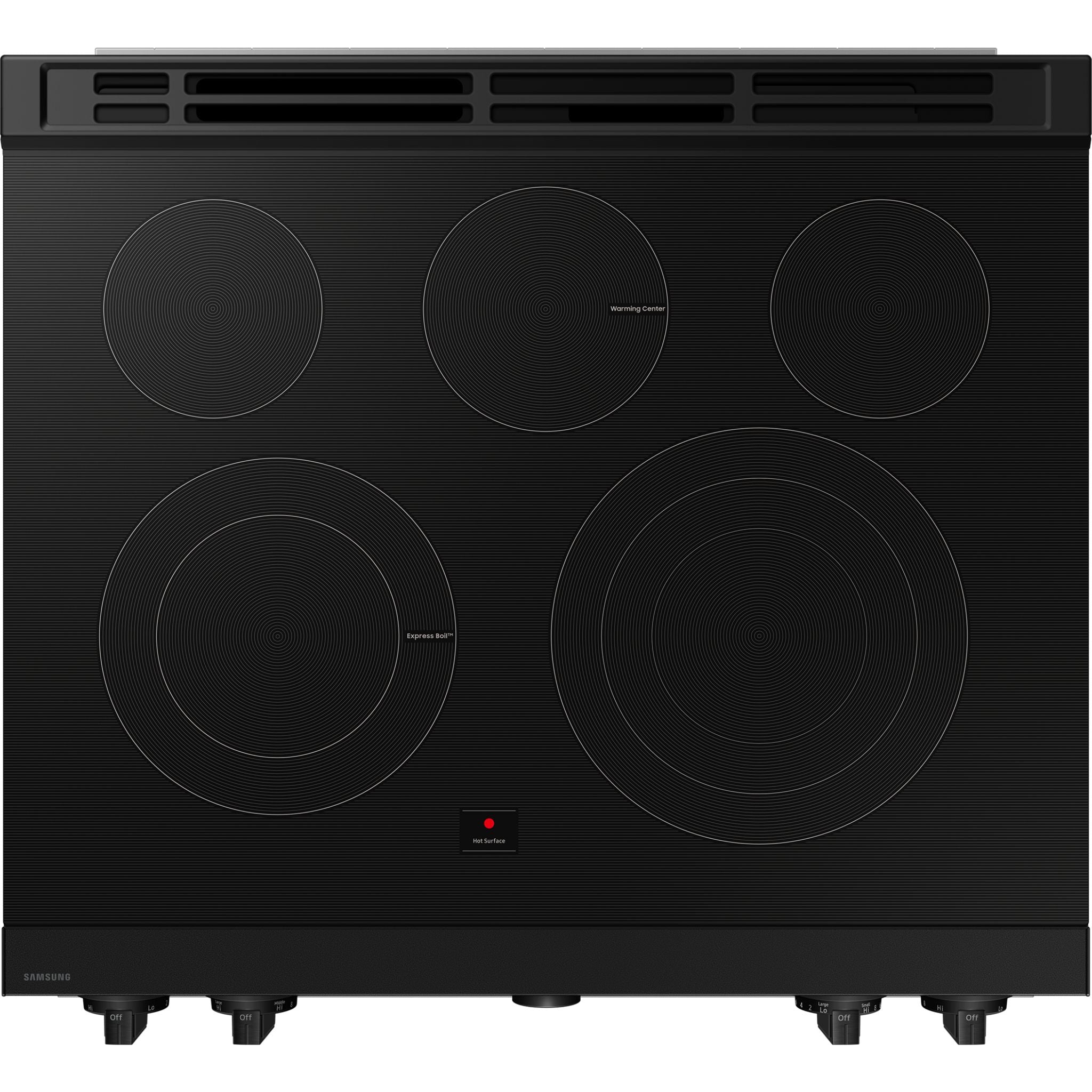 Samsung NSE6DG8500SRAC Slide-In Electric Range - 30 Inch Stainless Steel Smart Oven with Convection & Air Fry - Perfect for Modern Kitchens & Home Cooking