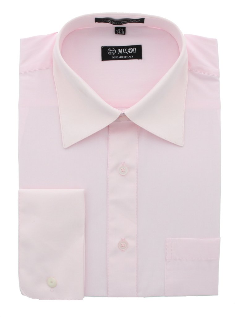 Milani Men's Dress Shirt - Slim Fit Formal Button Down Shirt for Business, Office & Special Occasions - Premium Cotton Dress Shirt for Men