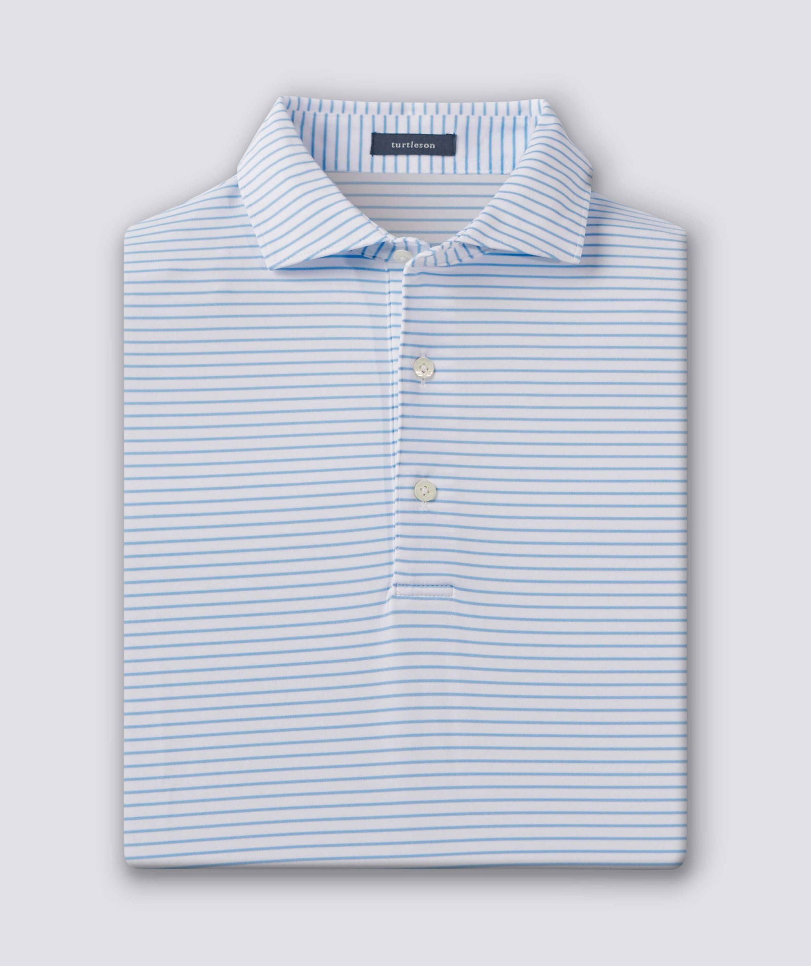 Dylan Stripe Performance Polo Shirt for Men - Moisture-Wicking, Breathable & Comfortable - Perfect for Golf, Tennis & Casual Wear