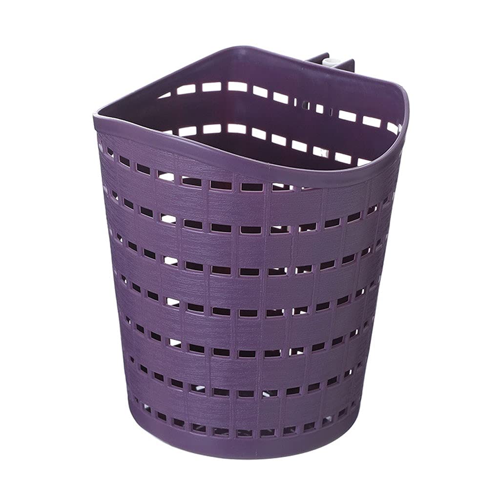 Eco-Friendly Mini Woven Trash Can - Hanging Desktop Garbage Bin for Bathroom, Office & Kitchen - Creative Hollow Design Storage Basket (Yellow) - Perfect for Small Spaces & Waste Management