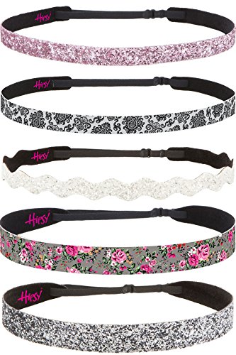 Gunmetal/Grey Floral/White/Black/Light Pink