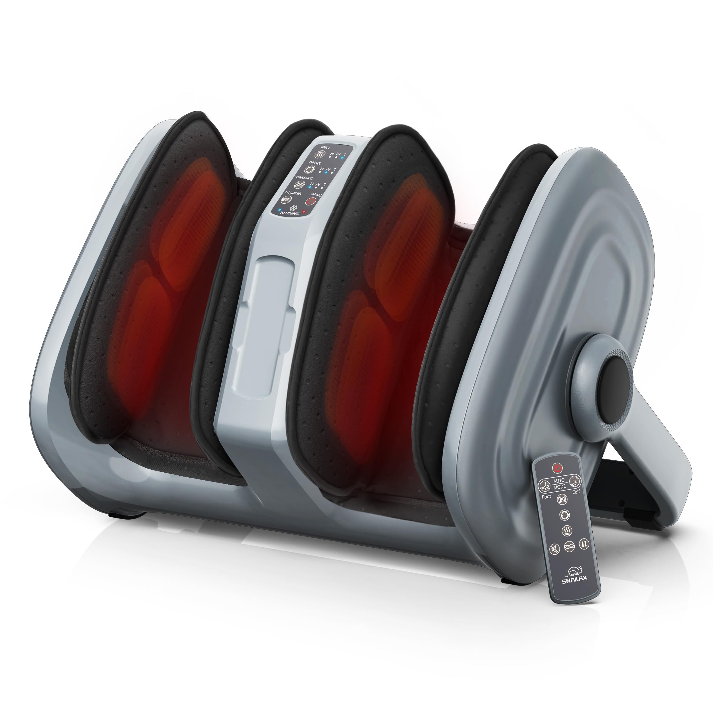 Snailax Shiatsu Foot Massager with Heat - Deep Kneading, Rolling & Compression for Plantar Fasciitis Relief - Foot & Calf Massager for Women & Men - Perfect for Home Relaxation & Christmas Gifts