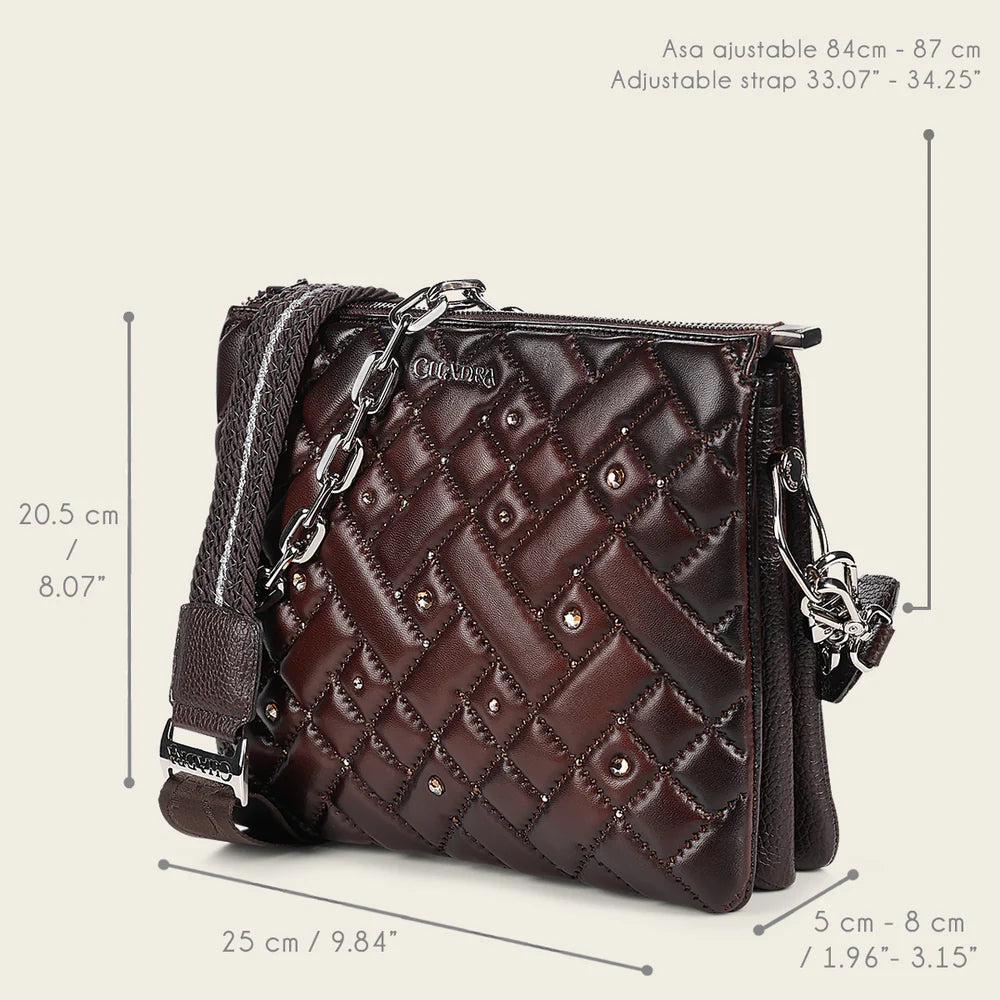 BOD1XCO Women's Casual Fashion Leather Shoulder Bag - Stylish Brown Crossbody Purse for Everyday Use, Work & Travel