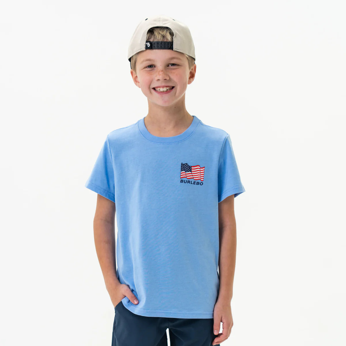 Boys' Burlebo Camo Beach Cruiser Tee - Comfortable Short Sleeve T-Shirt for Boys | Perfect for Summer Outings, Beach Trips, and Casual Wear