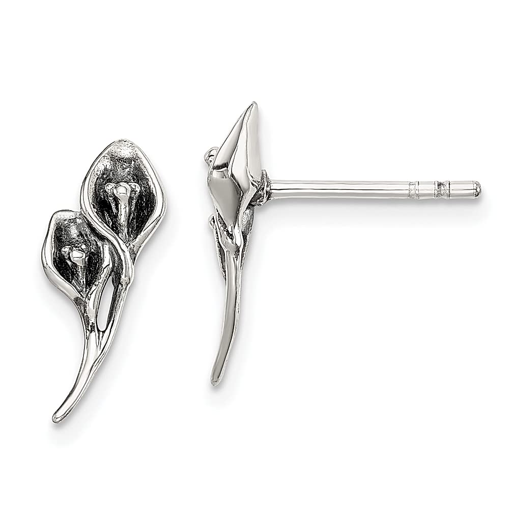 925 Sterling Silver Vintage Calla Lily Earrings - Elegant Flower Jewelry for Women, Perfect Gardening & Outdoor Accessories, Ideal Gift for Her (Birthday, Anniversary, Mother's Day)