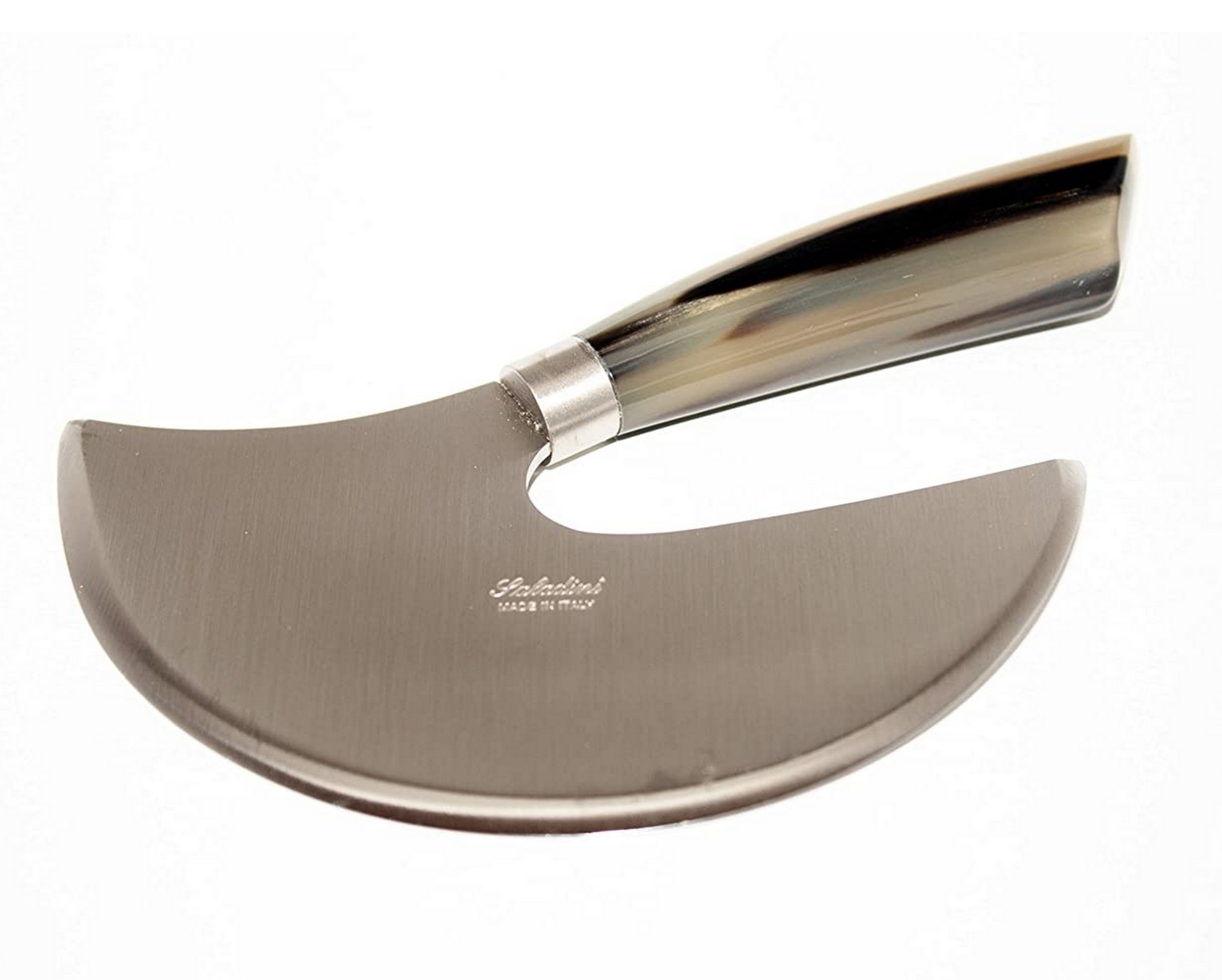 Exquisite Italian Cheese & Dessert Knife Set - High Carbon Stainless Steel Blade, Ox Horn Handle & Olive Wood Stand | Hand Forged Cutlery for Cheese Platters, Charcuterie Boards & Gourmet Dining