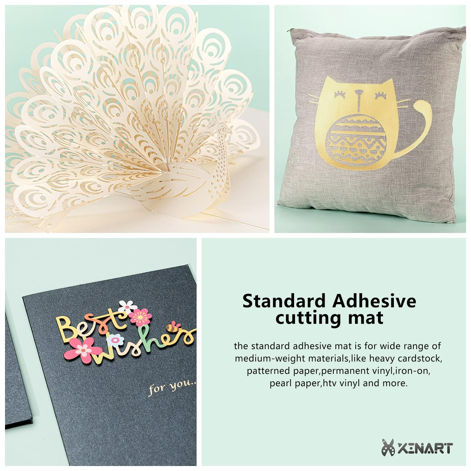 Premium 12x12 Inch Replacement Cutting Mats for Cricut Maker 3, Maker, Explore Air 2, Air & One - LightGrip & StandardGrip - Perfect for DIY Crafts, Vinyl Cutting, Scrapbooking & Paper Projects