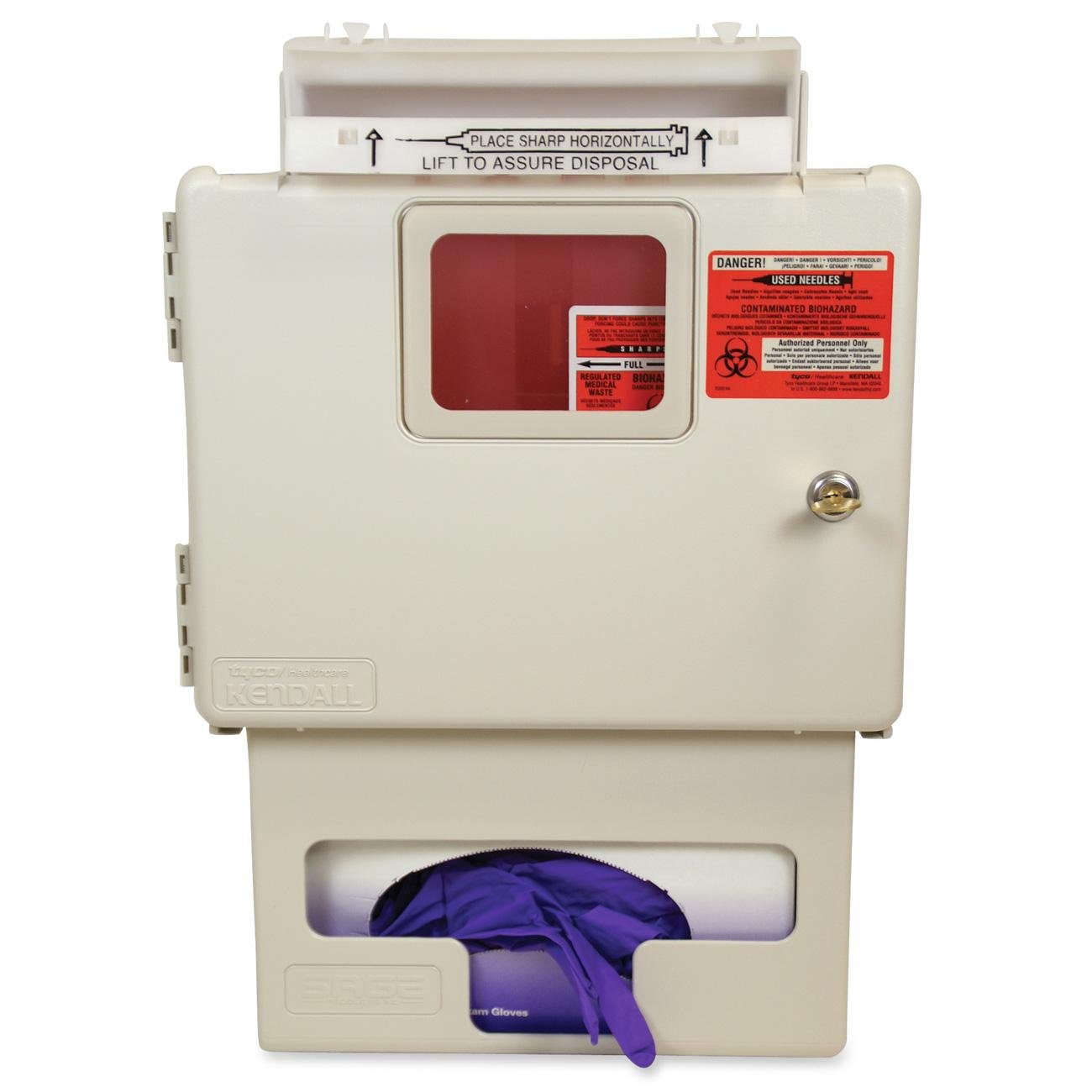 Unimed-Midwest 5 Quart Wall Mount Sharps Container - Medical Waste Disposal Cabinet for Needles & Syringes - Ideal for Hospitals, Clinics & Home Healthcare Use
