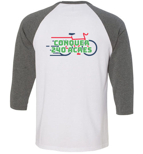 Moshava Wild Rose 3/4 Sleeve Baseball Tee - Two-Sided Graphic T-Shirt for Women - Casual & Athletic Wear for Hiking, Travel & Outdoor Adventures