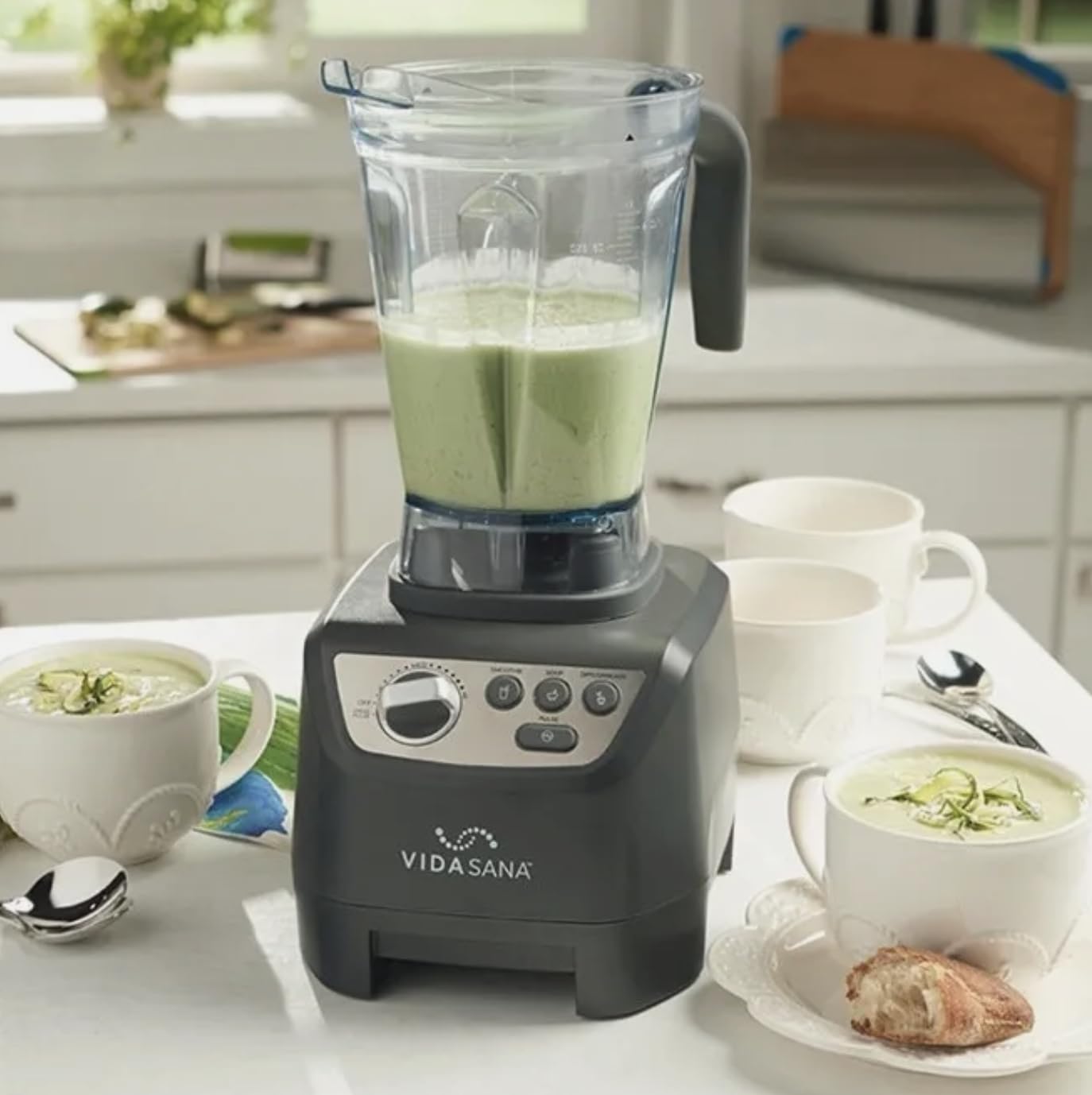 Princess House VIDA SANA ELECTRICS 1500W High-Power Blender 4571 - Professional Countertop Blender for Smoothies, Juices, Nut Butters & Food Prep