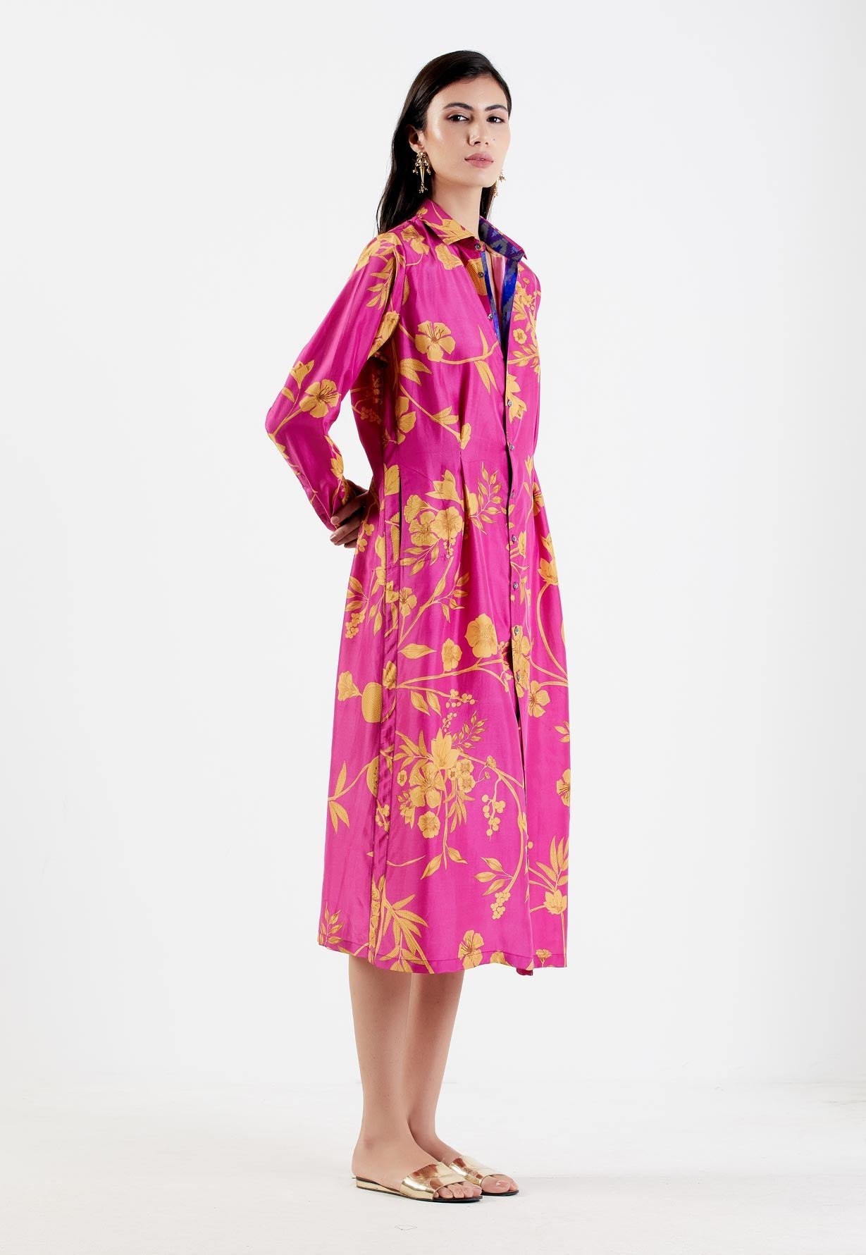 Elegant Pleated Silk Twist Dress for Women - Perfect for Cocktail Parties, Weddings & Formal Events