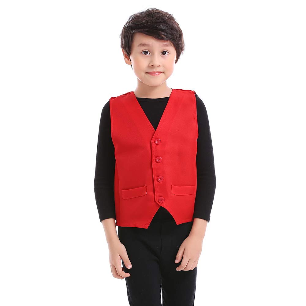 TopTie Kids Volunteer Vest - Adjustable Waistcoat for School Activities, Parties & Events - Perfect for Role Play, Costumes & Group Performances