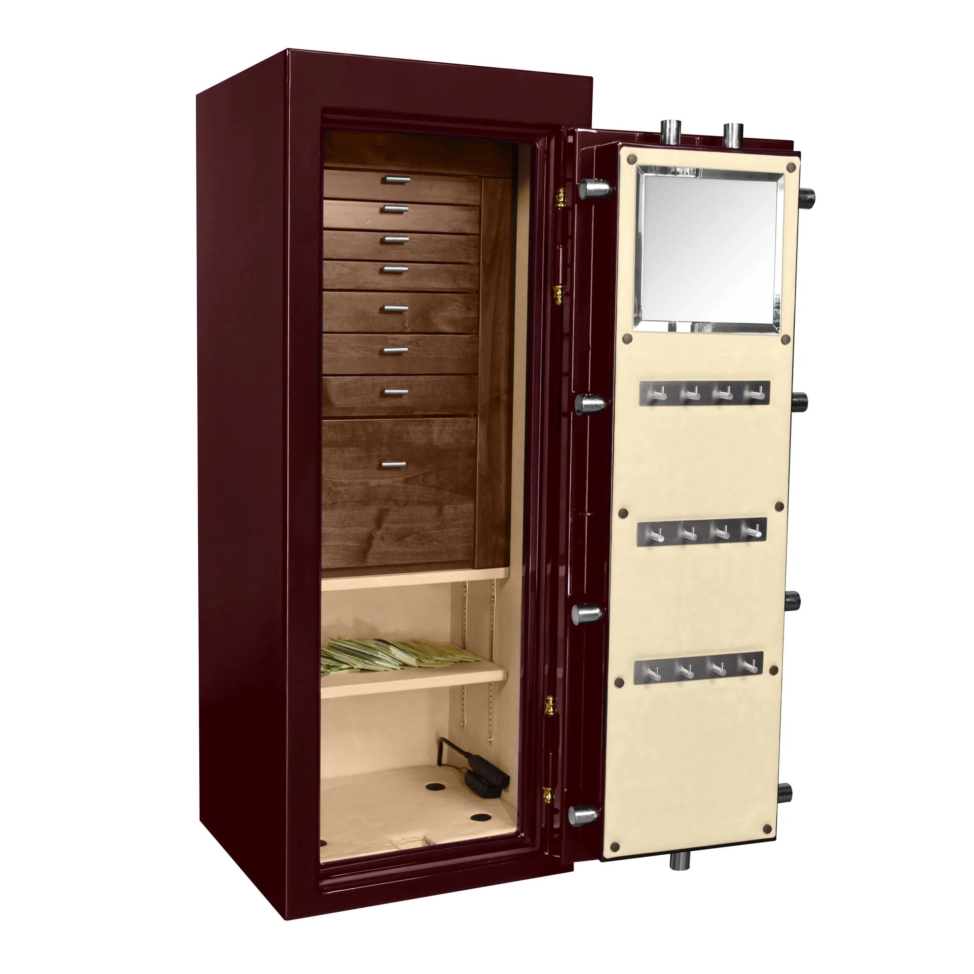 Fort Knox Legacy 6026 Fireproof Jewelry Safe Box - Secure Storage for Rings, Necklaces & Valuables - Perfect for Home, Office or Travel Protection