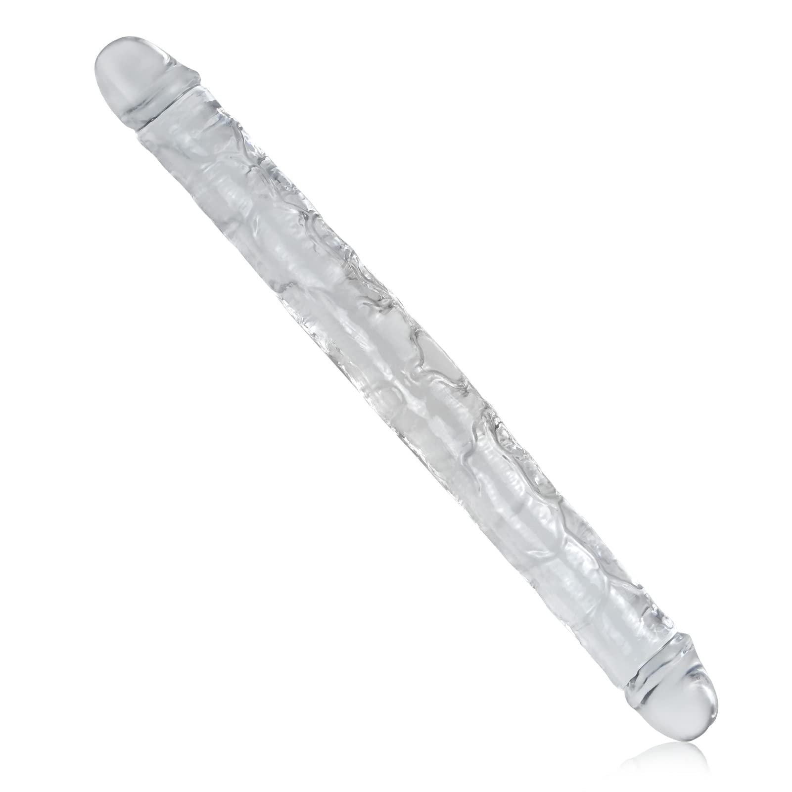 FST Double Dildo 15.7 Inch Realistic Adult Sex Toy for Couples - Extra Long Thick Dildo with Lifelike Veins & Glans - G Spot & Prostate Massager for Anal & Vaginal Double Penetration - Perfect for Couples Play & Solo Pleasure