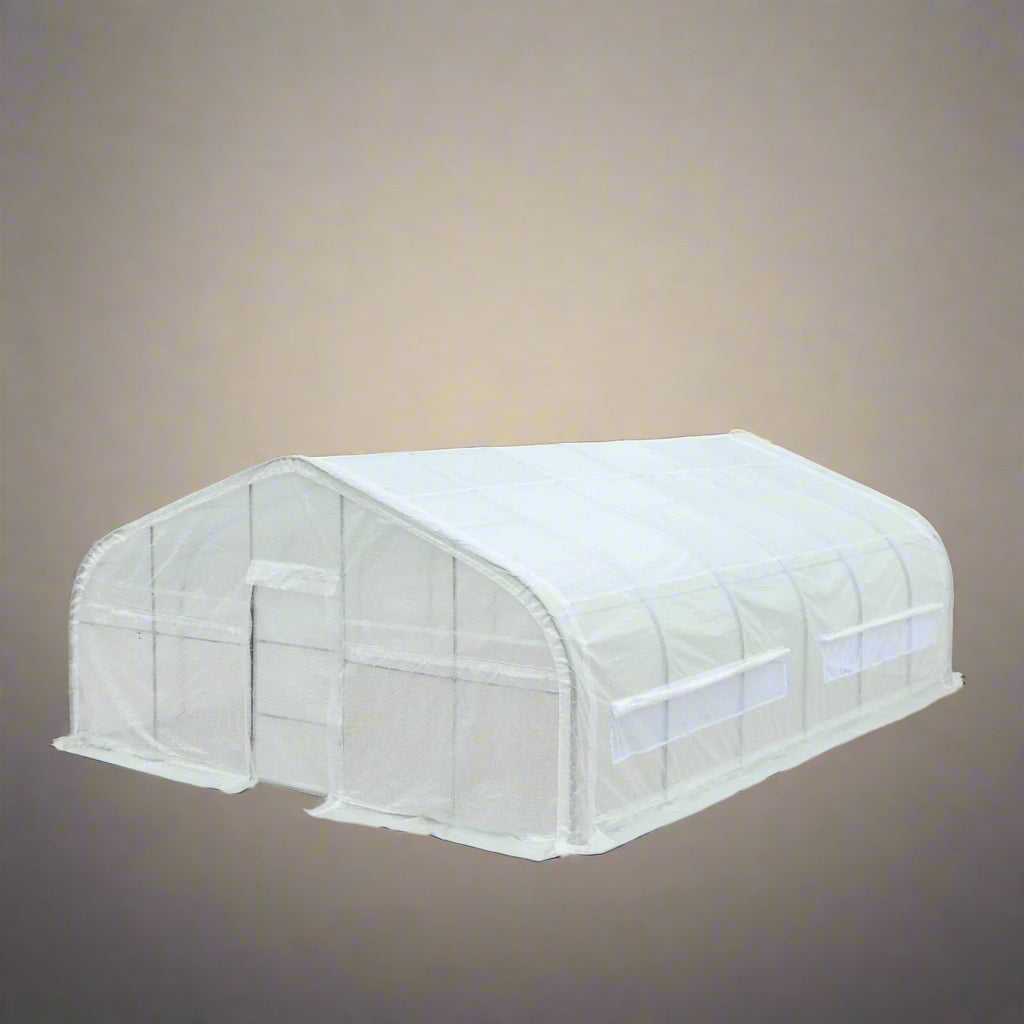 20x30x10 FT & 20x20x10 FT Walk-In Metal Frame Greenhouse Kit for Gardening - Durable Large Tunnel Greenhouse for Vegetables, Flowers & Plants - Perfect for Backyard, Farm & Commercial Growing