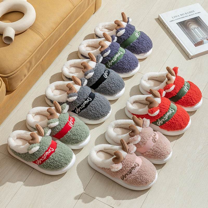 Santa's Snuggle Warm Fuzzy Slippers for Women & Men - Cozy Christmas House Shoes with Non-Slip Sole - Perfect for Winter Holidays, Gift Giving & Relaxing at Home
