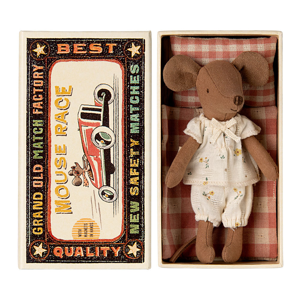 Big Sister Mouse in Matchbox - Miniature Collectible Toy Car for Kids & Adults - Perfect for Display, Gifts, and Playtime Scenes