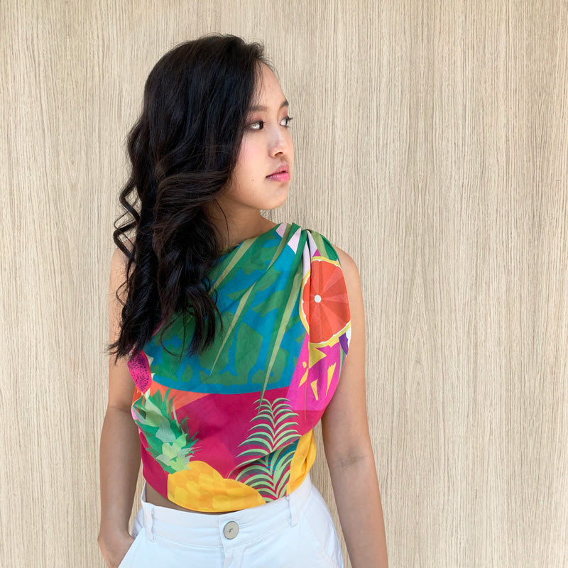 Hornbill's Feast Cotton Scarf - Lightweight Soft Fashion Accessory for Women - Perfect for Spring Outfits, Office Wear & Travel Essentials
