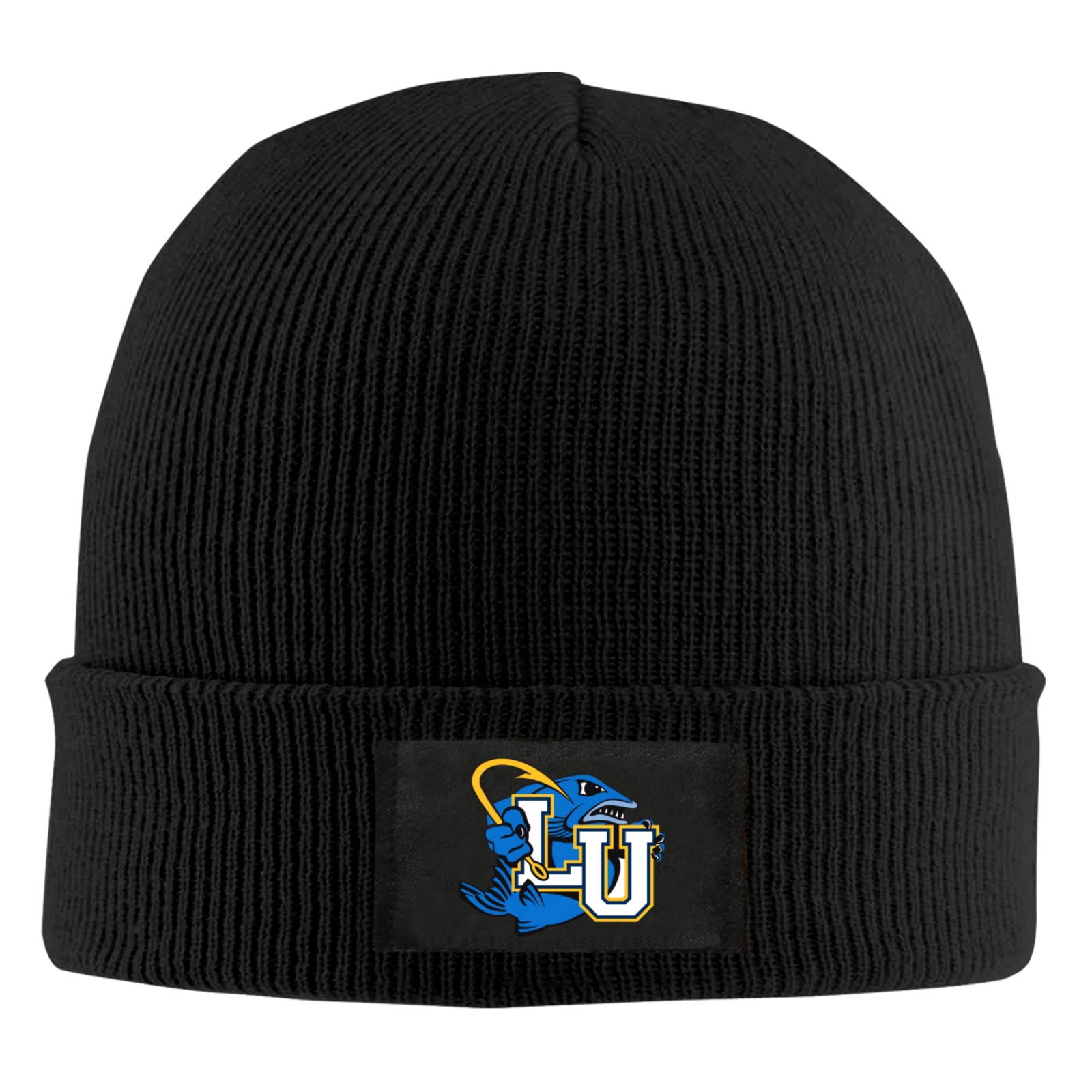 Lakeland University Logo Men's Knitted Beanie - Warm Winter Hat for Outdoor Activities, Black - Perfect for Skiing, Hiking & Football Games