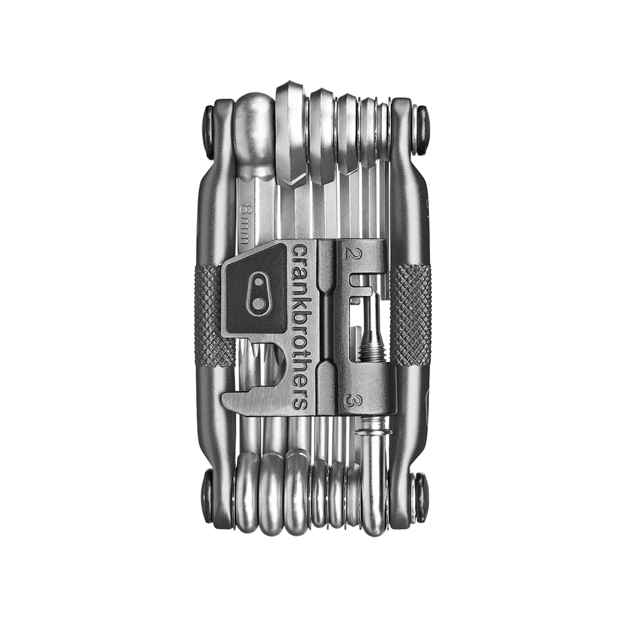 Crankbrothers Multi Tool 19 - Premium Bike Repair Kit with 19 Functions - Silver | Perfect for Mountain Biking, Road Cycling & Emergency Bike Maintenance