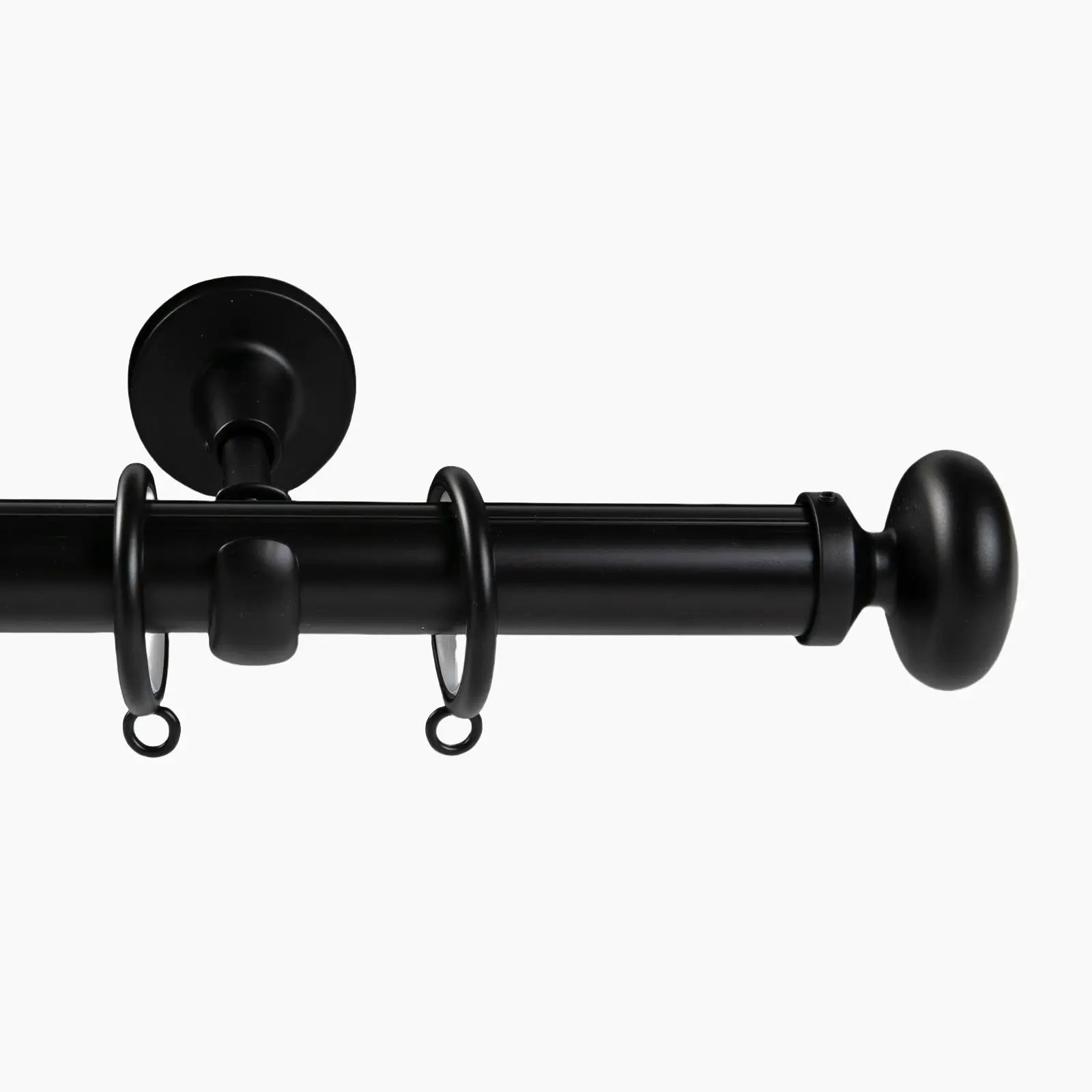 Kelvin Single Window Curtain Rod - Adjustable Tension Rod for Windows, No Drill Easy Installation, Perfect for Bedroom, Living Room & Kitchen Decor