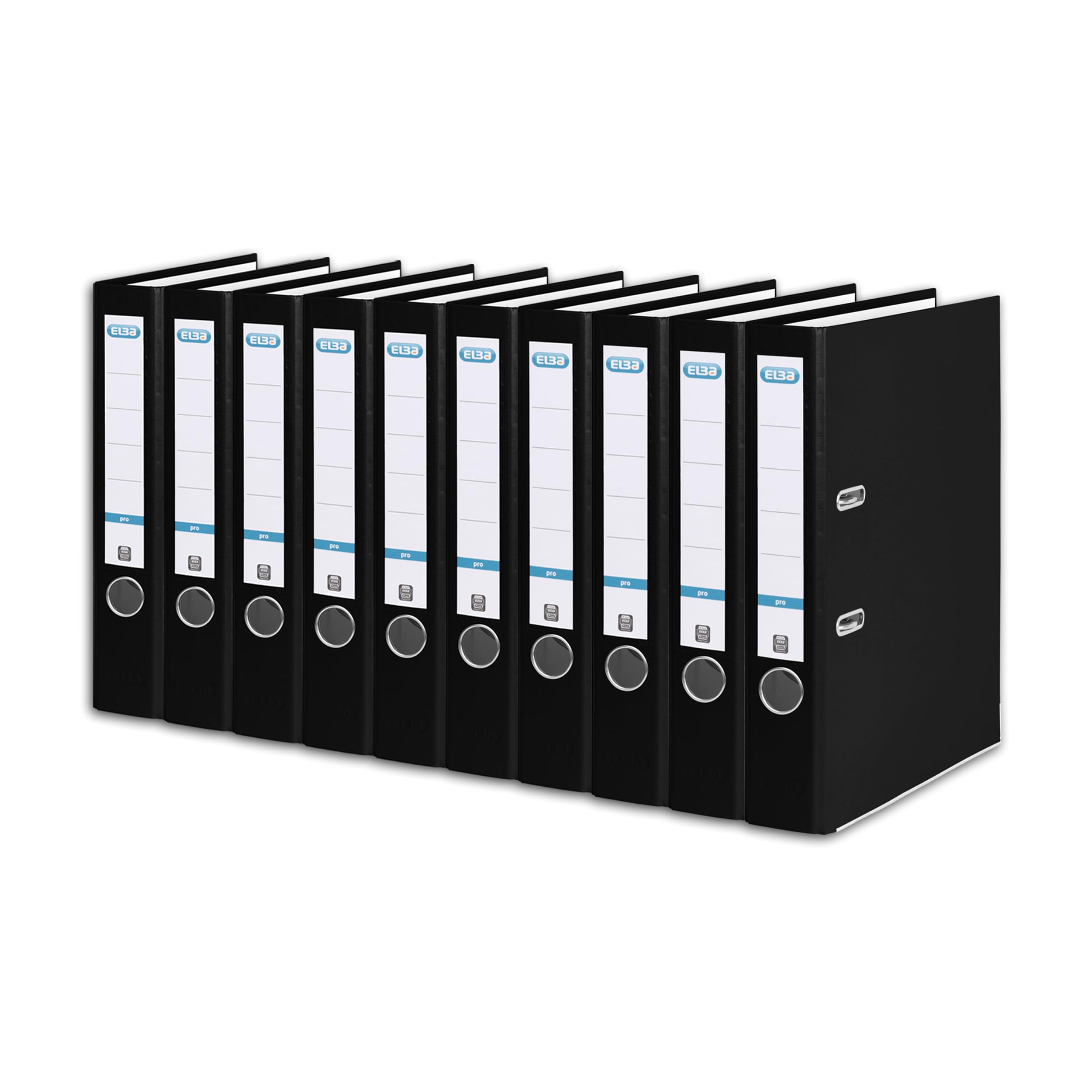Smart Pro Lever Arch File A4 - Wide Removable Spine Label, Black (100202154) - Perfect for Office Organization, School Binders & Document Storage