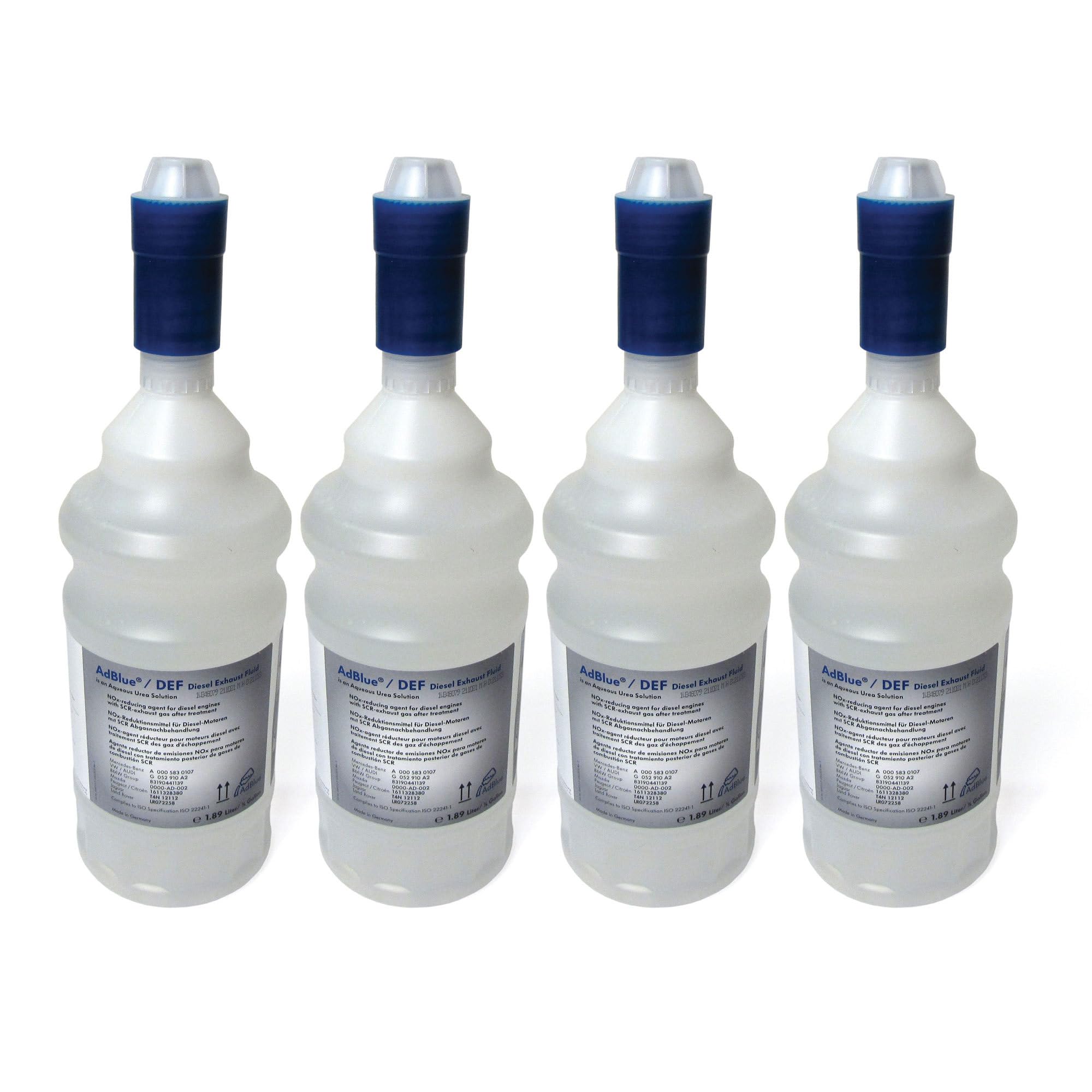 Original Equipment AdBlue Diesel Exhaust Fluid DEF SCR LR072258 - 2 Gallons (4 Half-Gallon Bottles) - Compatible with Land Rover Discovery 5, Range Rover Sport, Velar & Evoque Diesel Vehicles - Reduce Emissions & Improve Engine Performance - Ideal for Long Road Trips & Heavy-Duty Driving