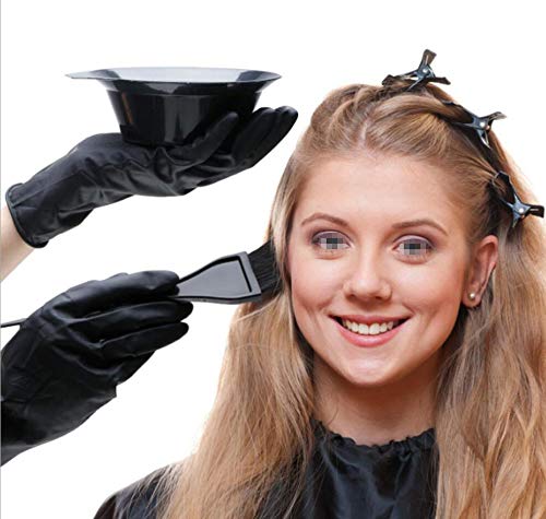 22 PCS Professional Hair Dye Kit - DIY Hair Coloring Tools with Disposable Shawl, Brushes, Comb, Tinting Bowl & Gloves for Salon & Home Use | Perfect for Balayage, Highlights & Root Touch-Ups