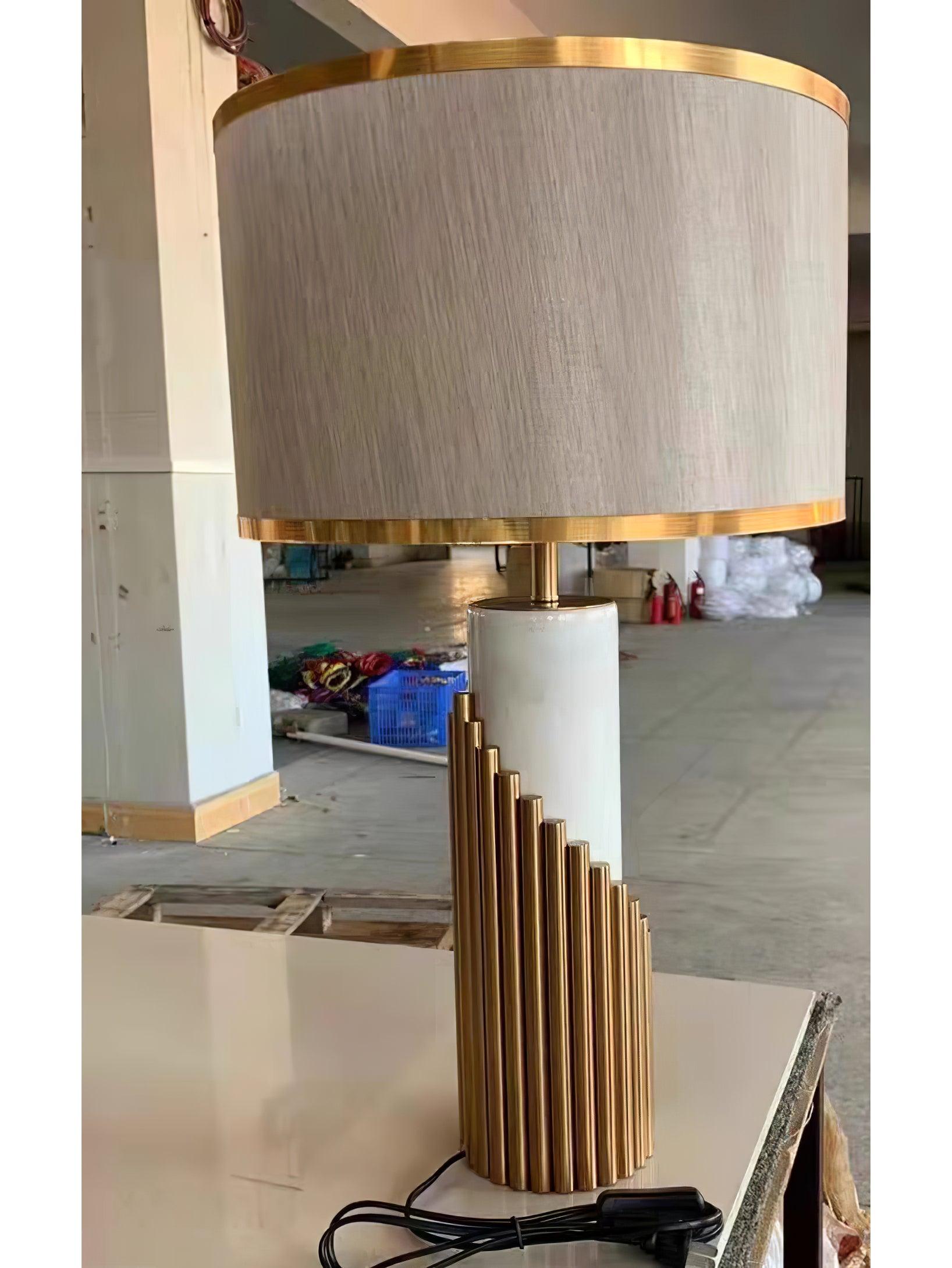 Modern Streamline Table Lamp - Sleek LED Desk Light for Home Office, Bedroom & Living Room - Perfect for Reading, Working & Ambient Lighting