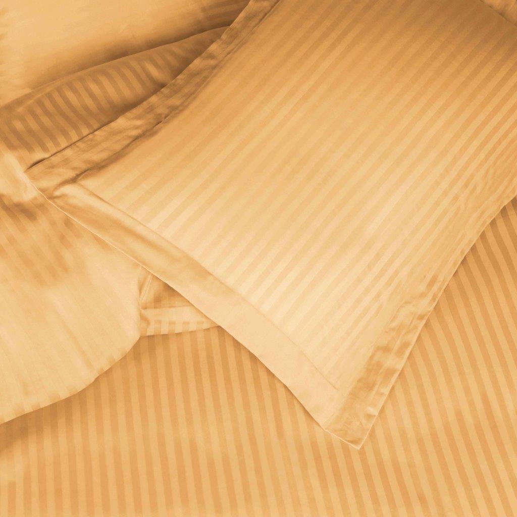 Luxury Egyptian Cotton 600 Thread Count Duvet Cover Set - Queen Size, Striped Design for Bedroom Decor | Soft & Breathable Bedding Set for Hotels, Guest Rooms & Master Bedrooms