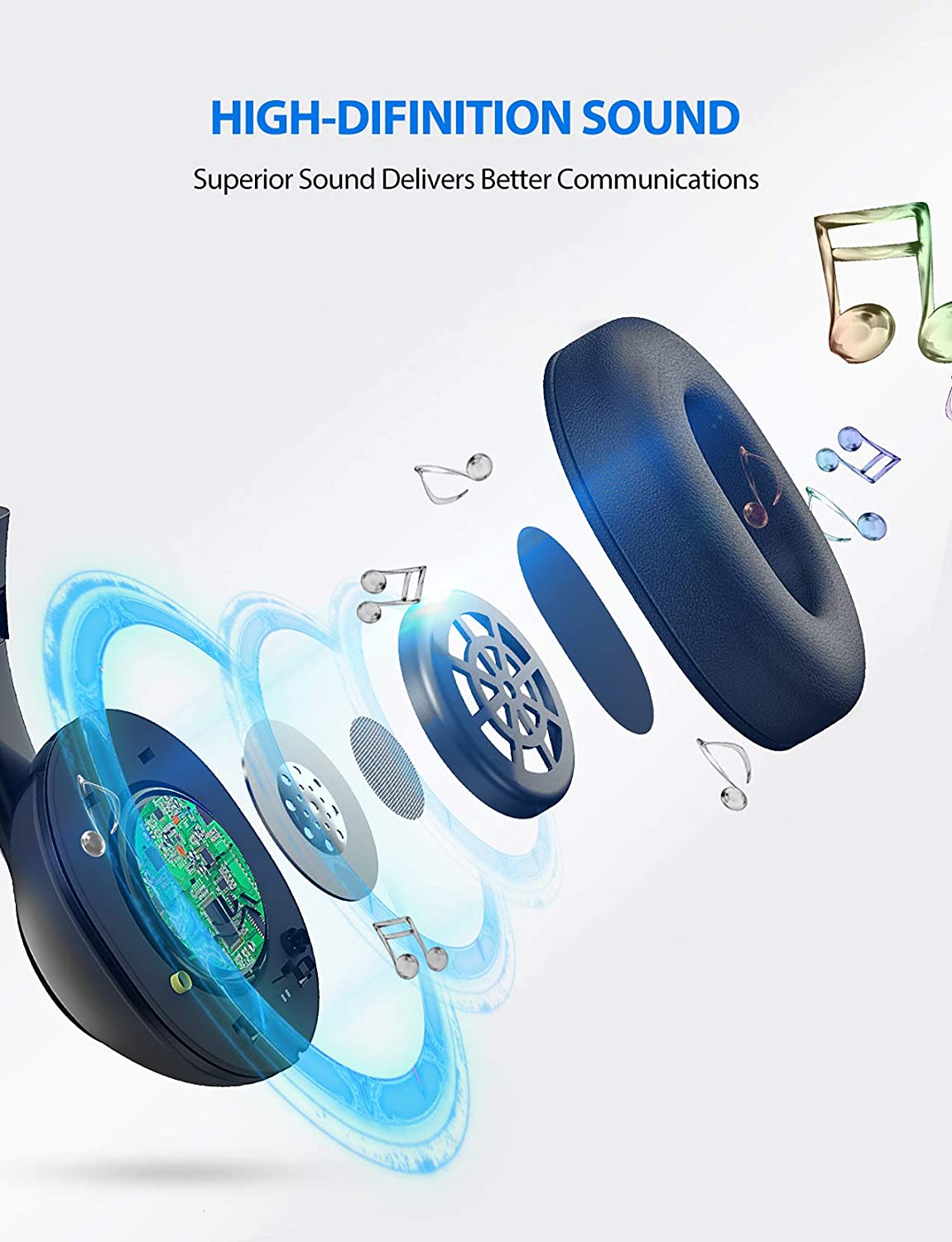 Mpow 3.5mm/USB Gaming Headset with Noise Cancelling Mic & Mute Button - Perfect for Online Classes, Work Calls & PC Gaming