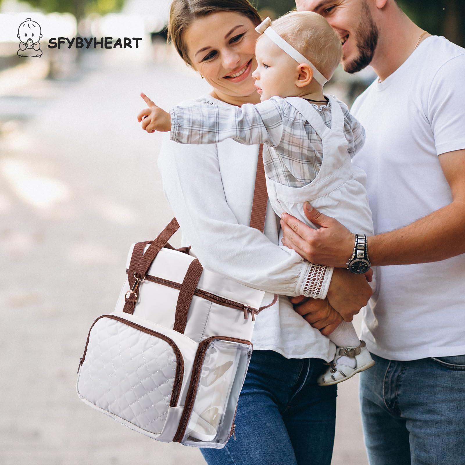 SFYBYHEART Travel Carrying Case for Baby Brezza Formula Pro Advanced - Portable Baby Formula Dispenser Bag with Pockets for Bottles, Pumps & Essentials | Perfect for Travel, Daycare & On-the-Go Parents