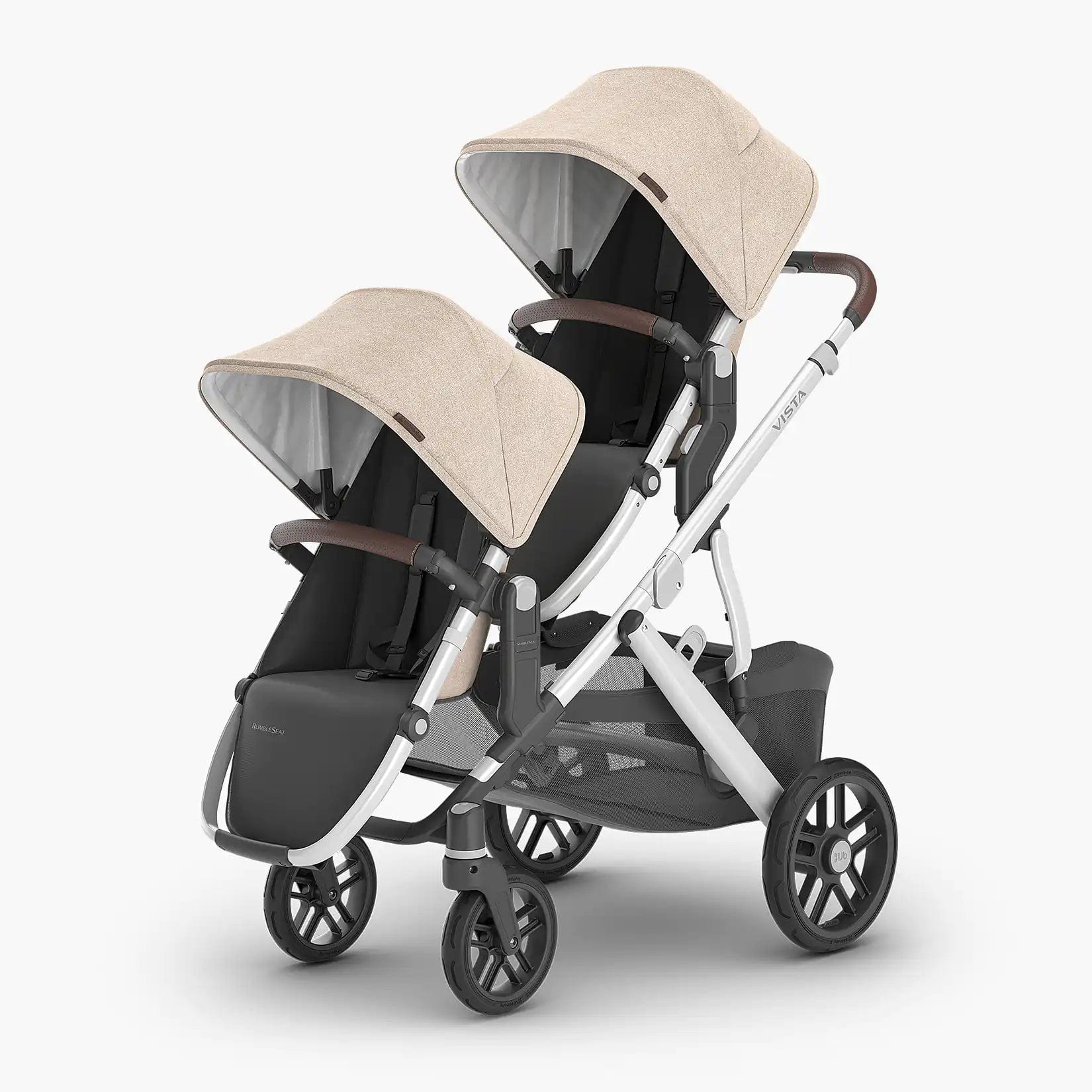 UPPAbaby Vista V2 Double Stroller with RumbleSeat V2 - Lightweight Compact Baby Stroller for Twins or Siblings - Perfect for City Walks, Shopping & Travel