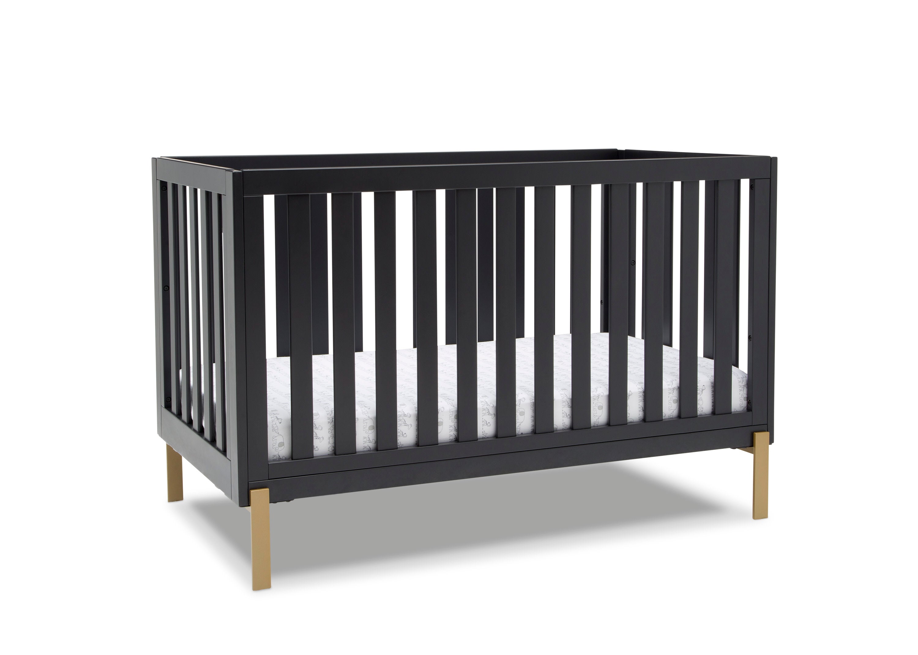 Hendrix 4-in-1 Convertible Baby Crib - Toddler Bed, Daybed & Full-Size Bed - Safe Nursery Furniture for Boys & Girls - Perfect for Newborn to Teen Years