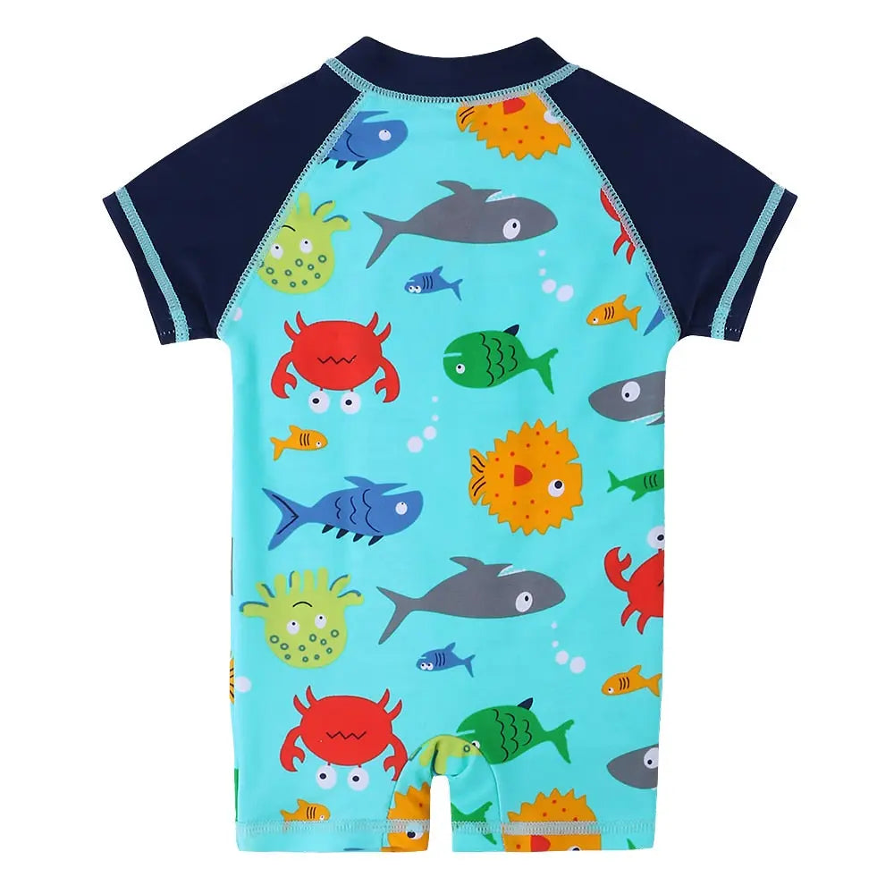 Dinosaur Swimsuits for Boys 0-6 Years | Kids' Swimwear for Beach & Pool Play