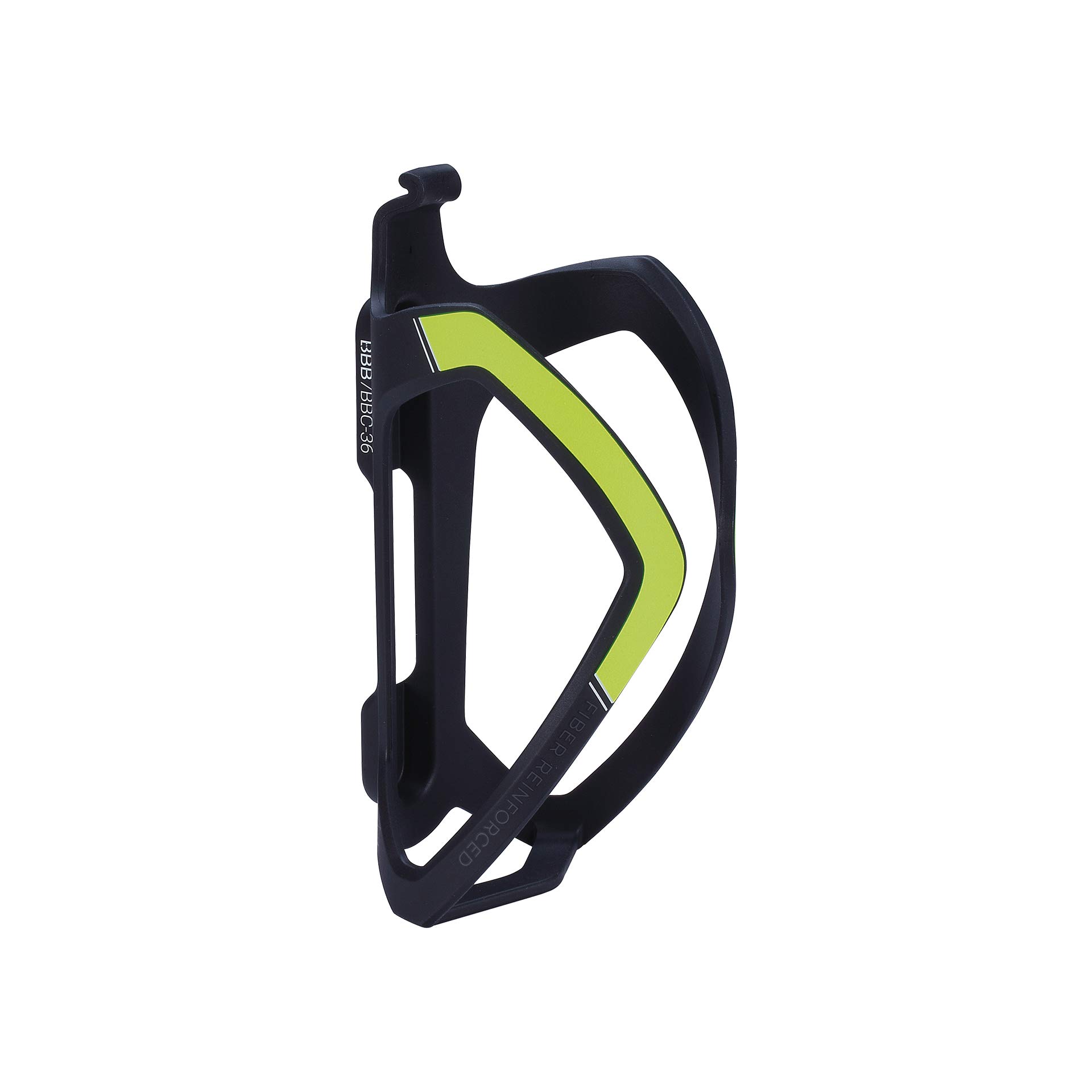BBB FlexCage Water Bottle Holder - Durable Bike & Gym Bottle Cage (Black/Yellow) - Perfect for Cycling, Hiking & Outdoor Sports - Model 2.905.093.615