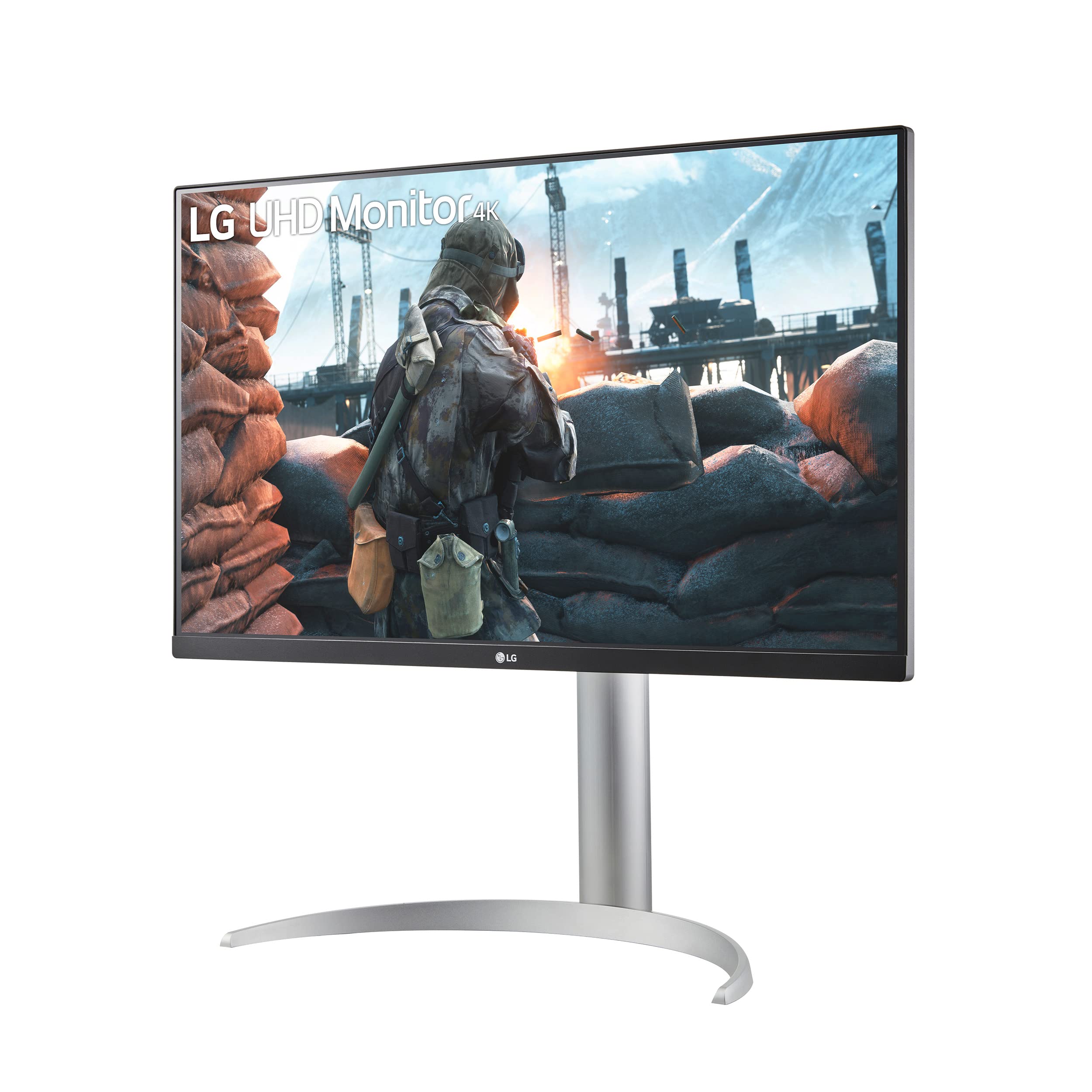 LG 27UP650P-W 27 Inch 4K UHD Monitor (3840x2160) with IPS Panel, 95% DCI-P3, HDR10, AMD FreeSync, VESA DisplayHDR 400 - White - Perfect for Graphic Design, Video Editing & Gaming