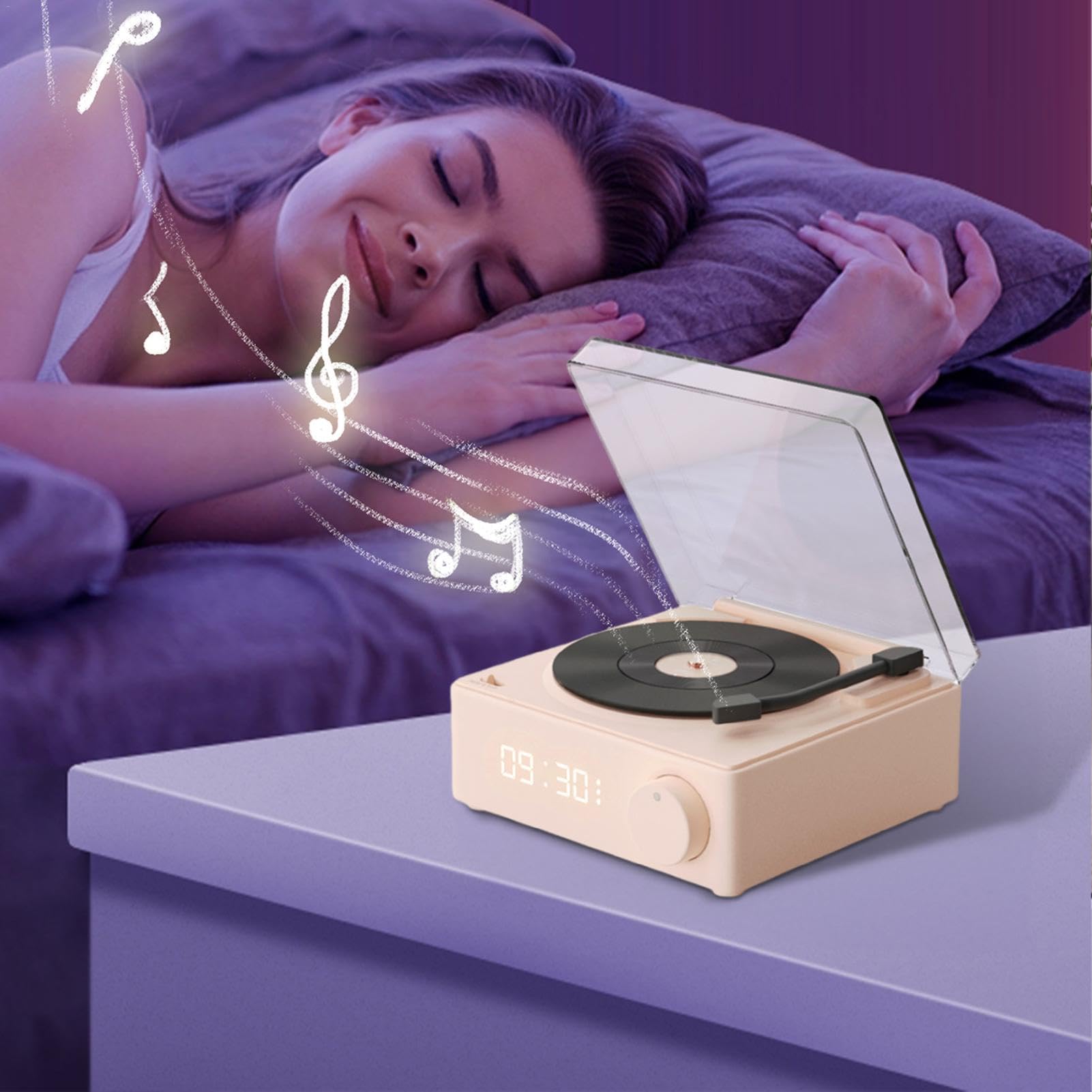 Wireless Record Player Speakers with Bluetooth, Portable Vertical Turntable for Beach, Parties, Yard, Bedroom, Home & Outdoor Use