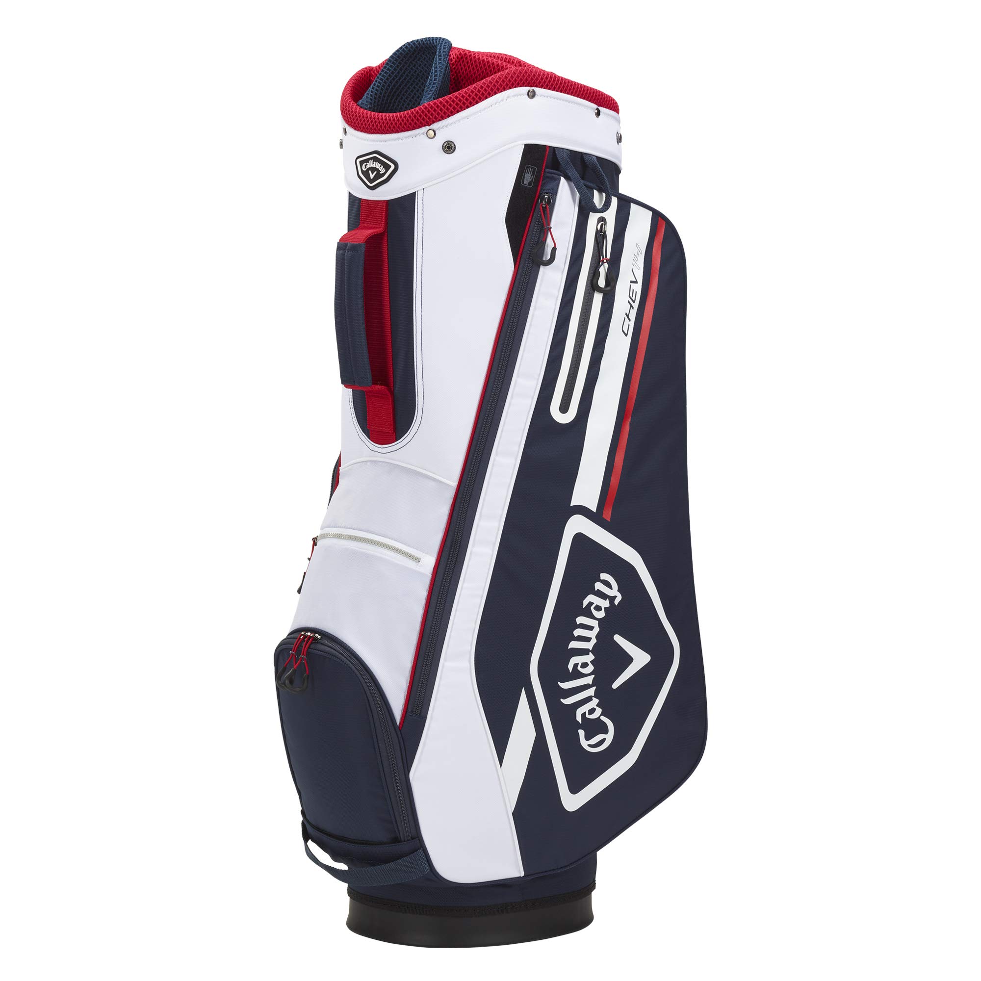 Callaway Golf 2021 Chev Cart Bag - Lightweight Golf Stand Bag with 14-Way Divider, Cooler Pocket & Rain Hood - Perfect for Golf Course & Driving Range
