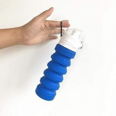 XeuLi Collapsible Silicone Water Bottle 16oz (500ml) - BPA Free, Leak Proof, Portable Travel & Gym Water Bottle for Hiking, Camping, Workout & Outdoor Activities